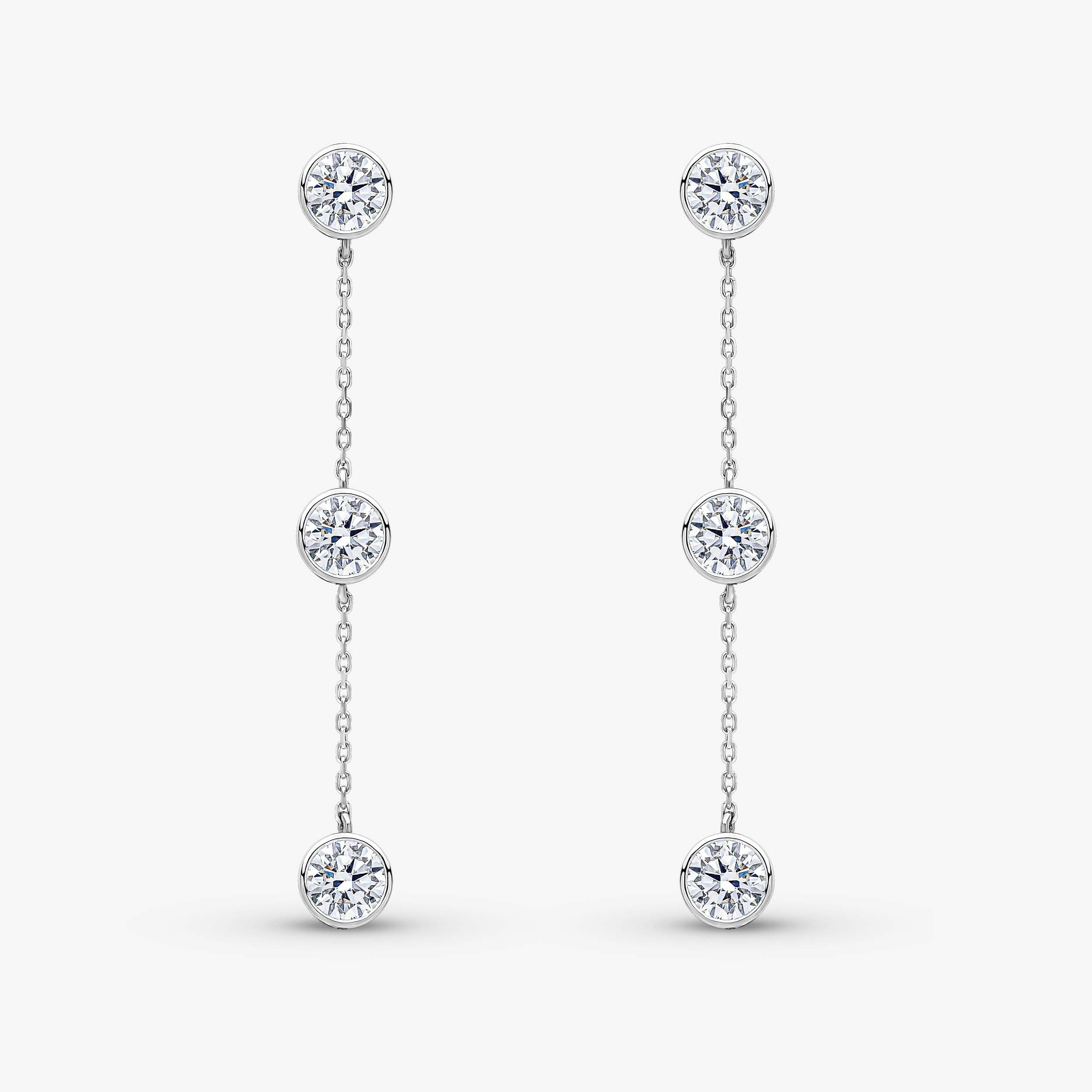 Boucles d'oreilles pendantes Trilogie