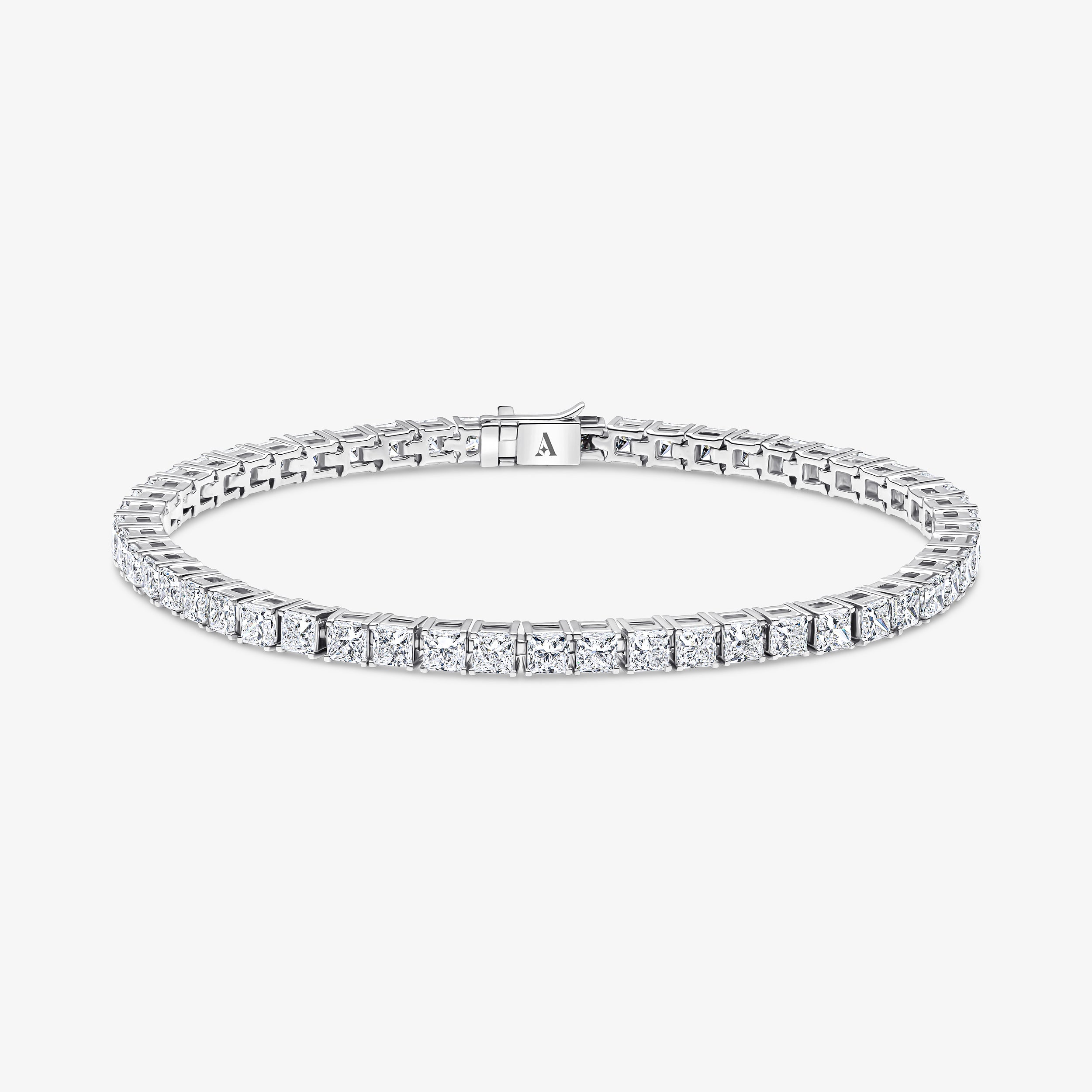 Bracelet tennis taille Asscher