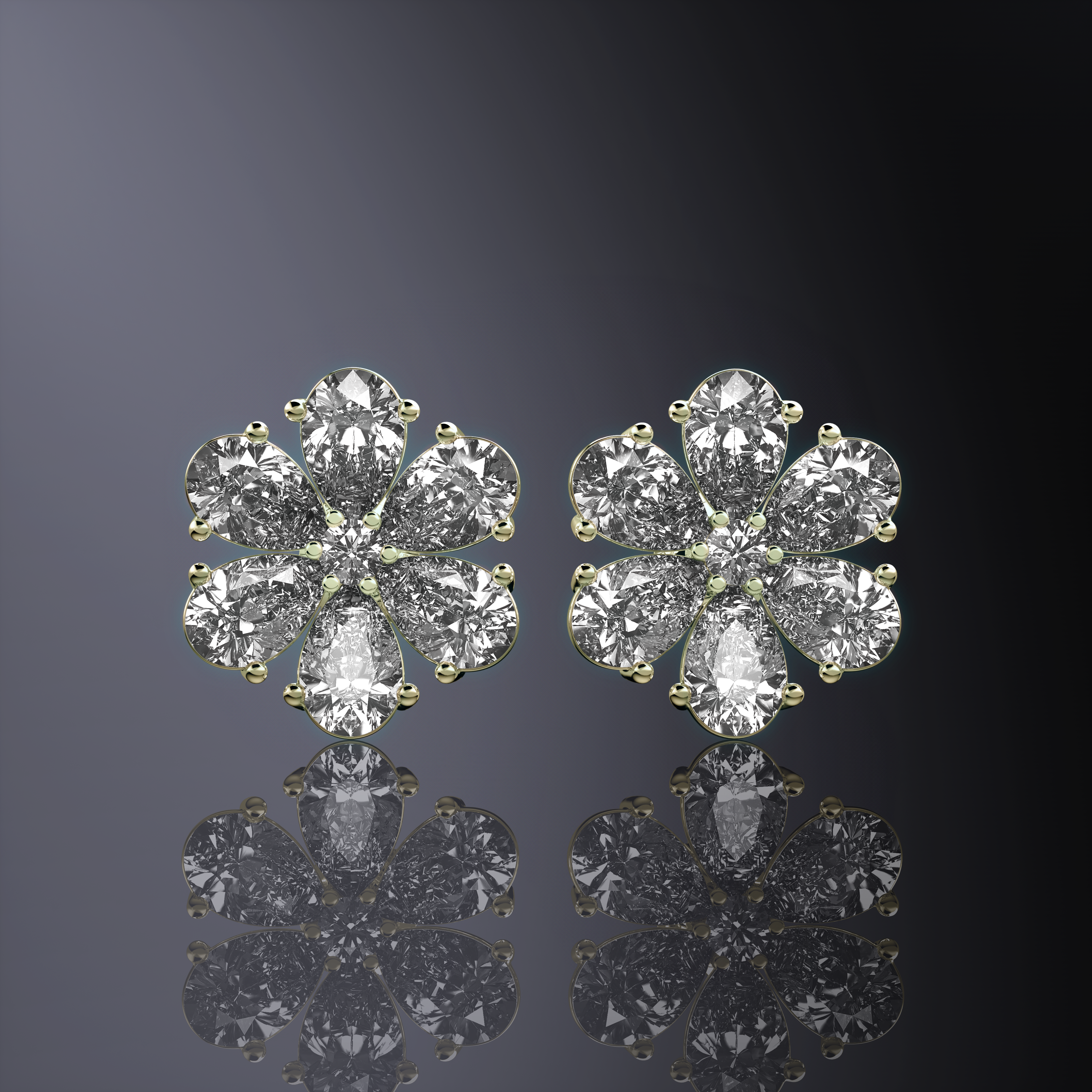 Boucles d'oreilles Marguerite