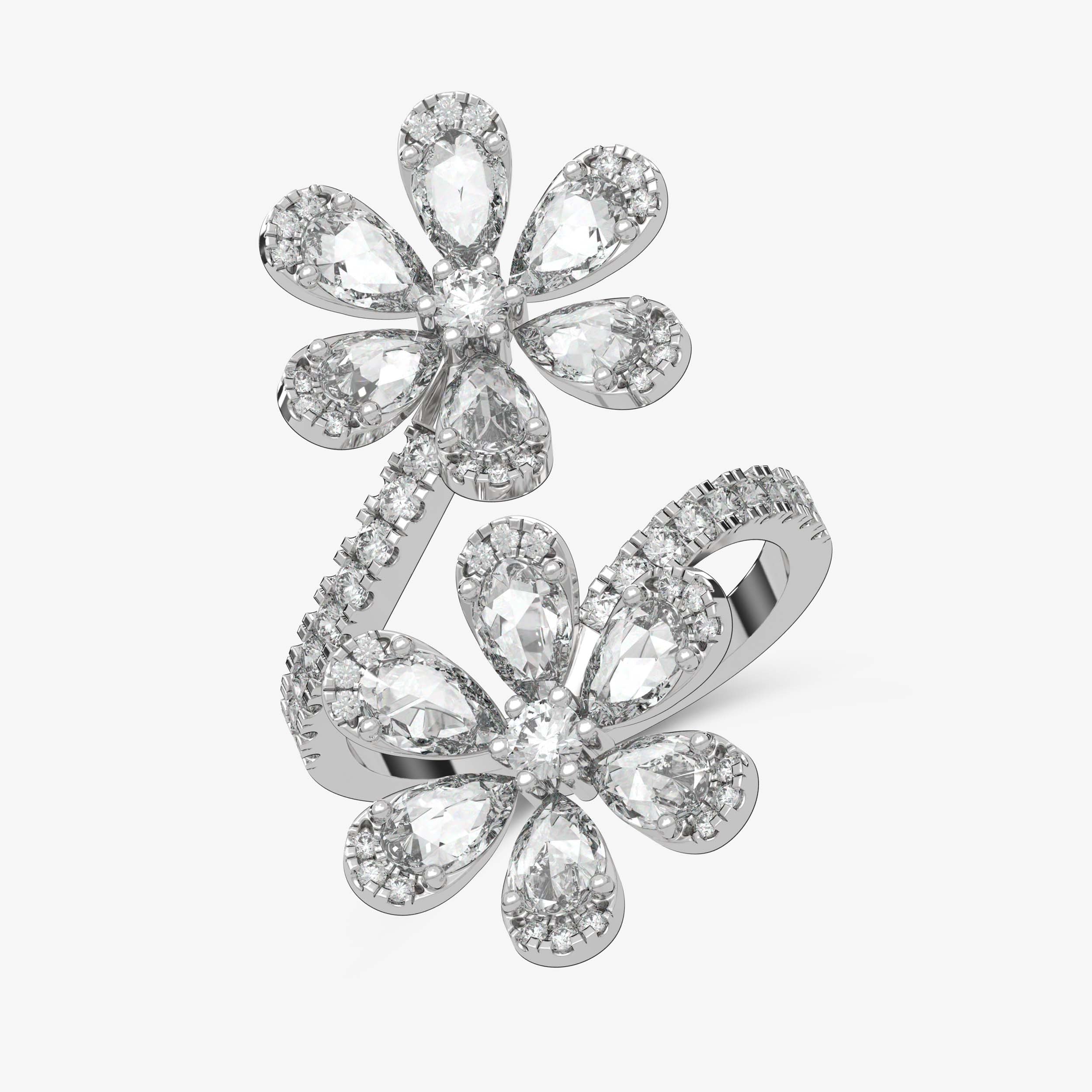 Double Daisy Ring