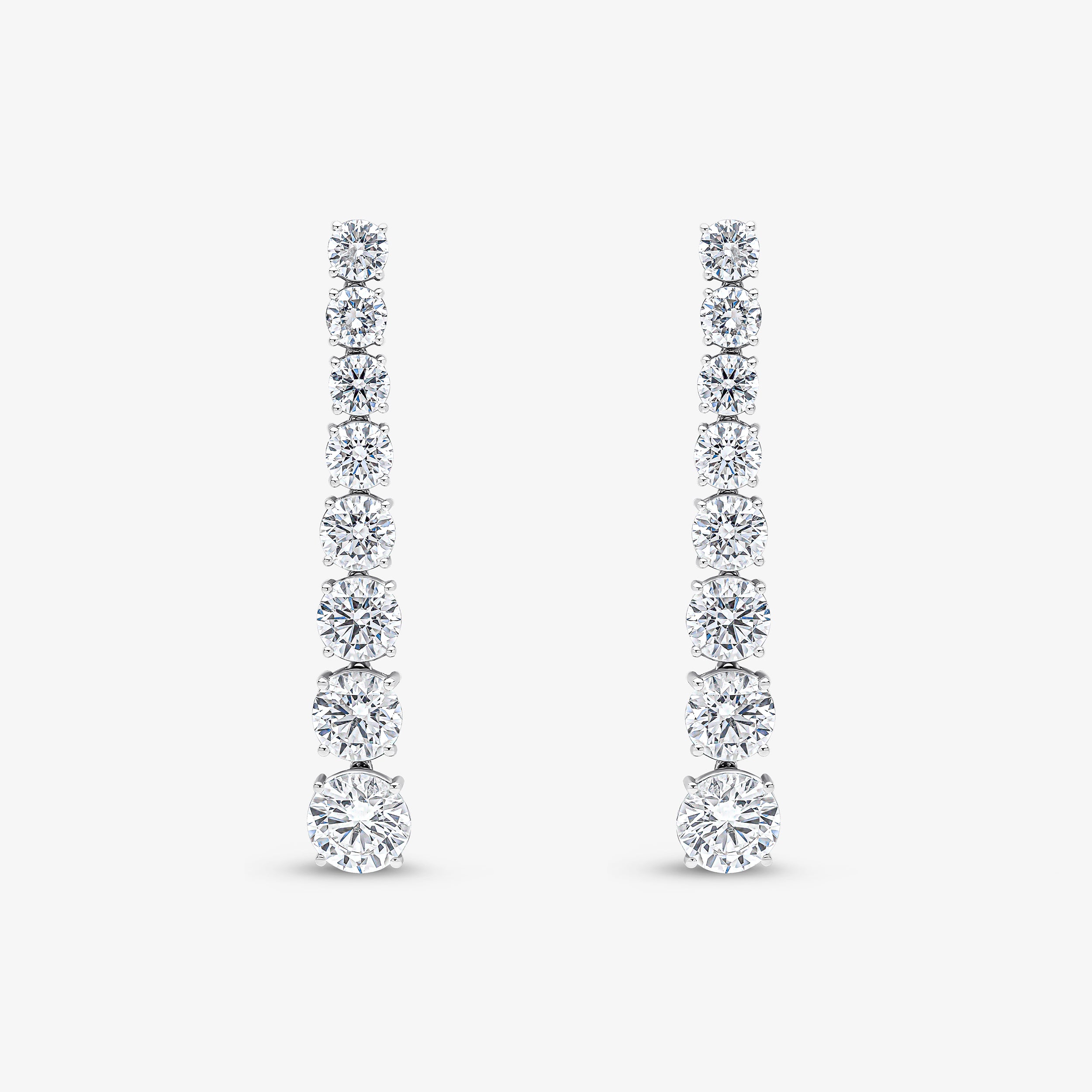 Boucles d'oreilles tennis dégradées