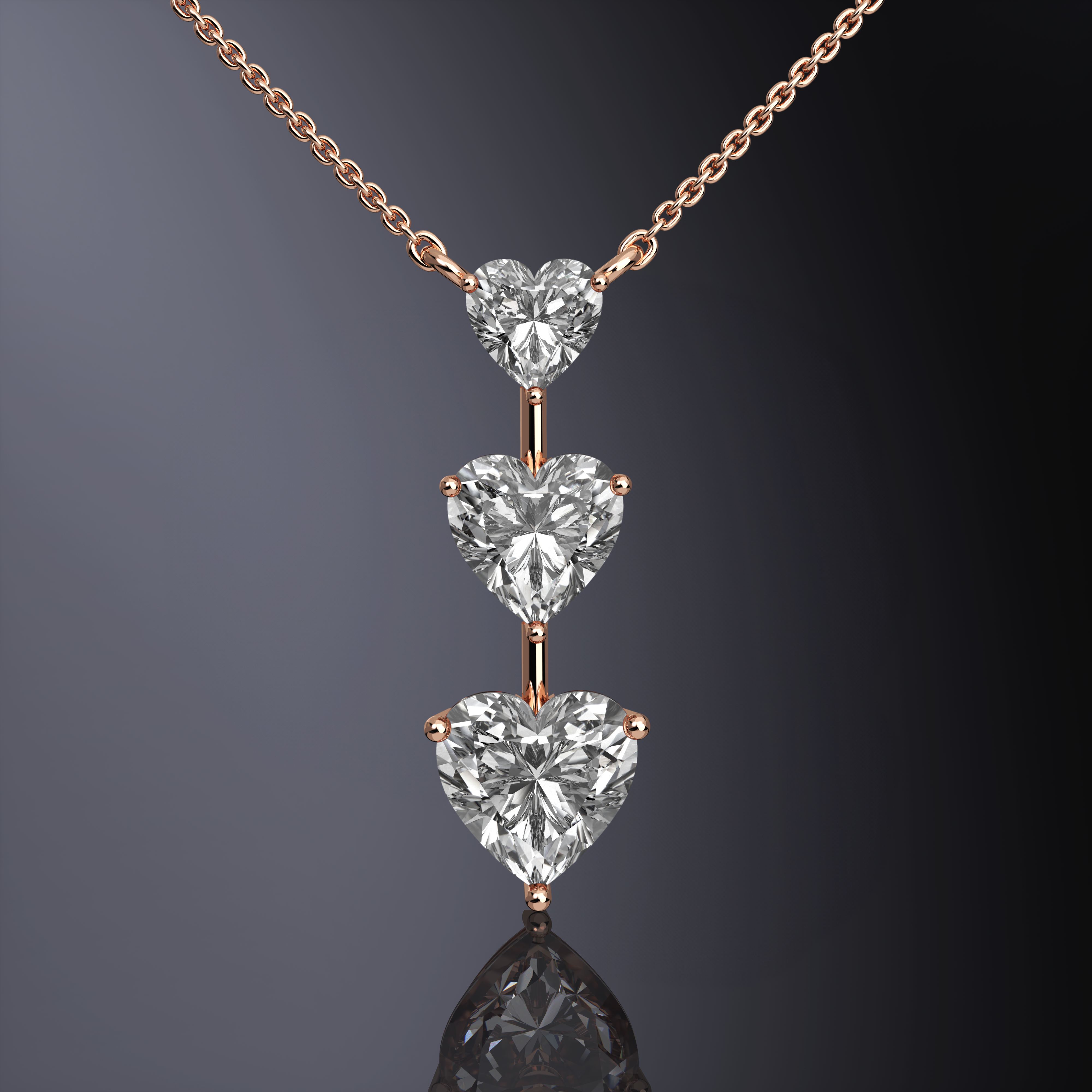Pendentif Trilogie Cœur