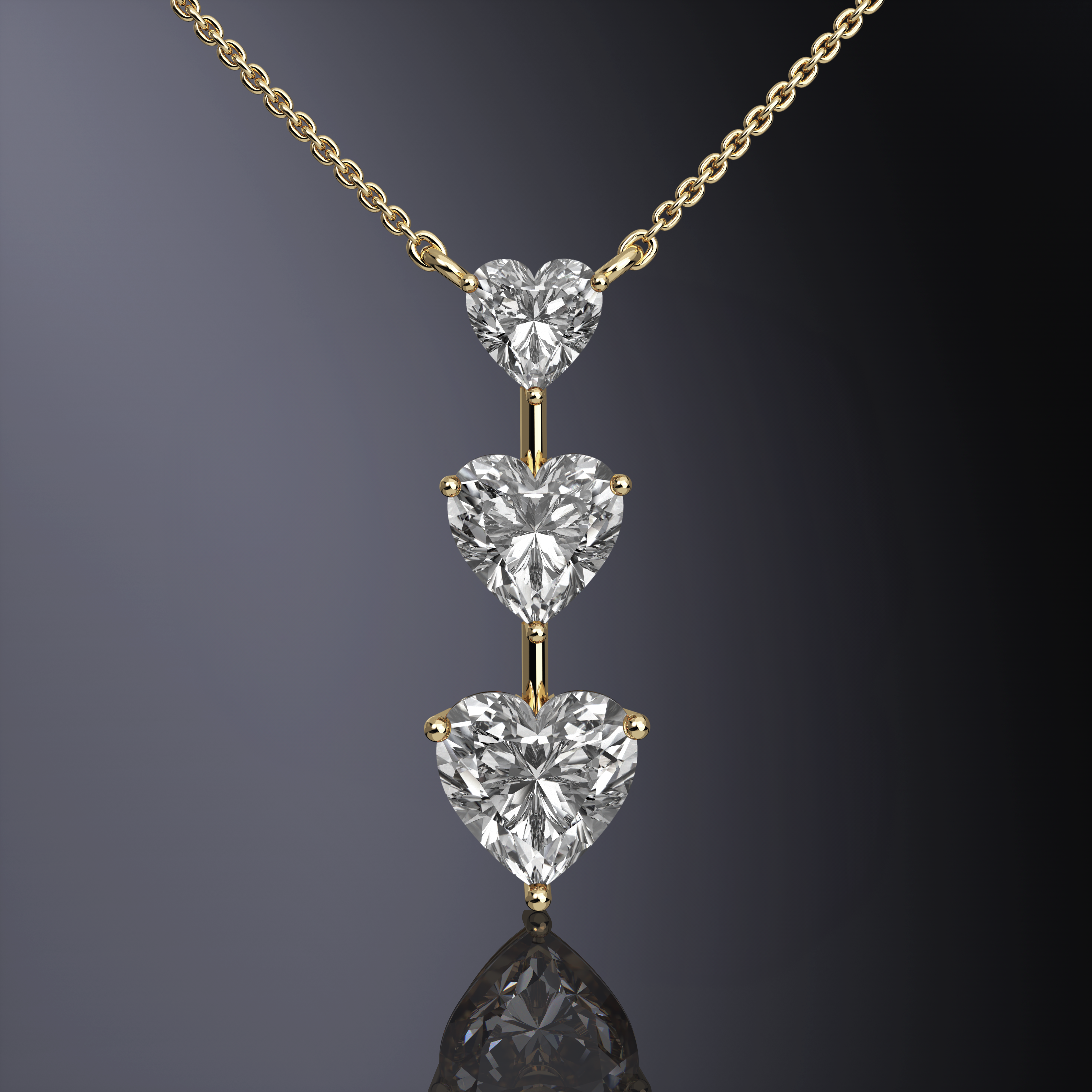 Pendentif Trilogie Cœur