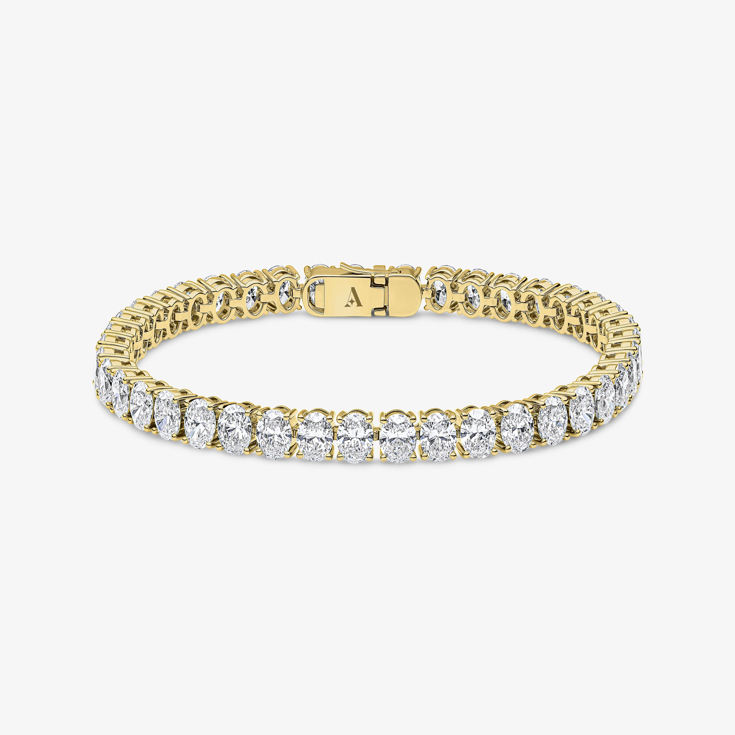 Bracelet tennis taille ovale (sertissage nord/sud)