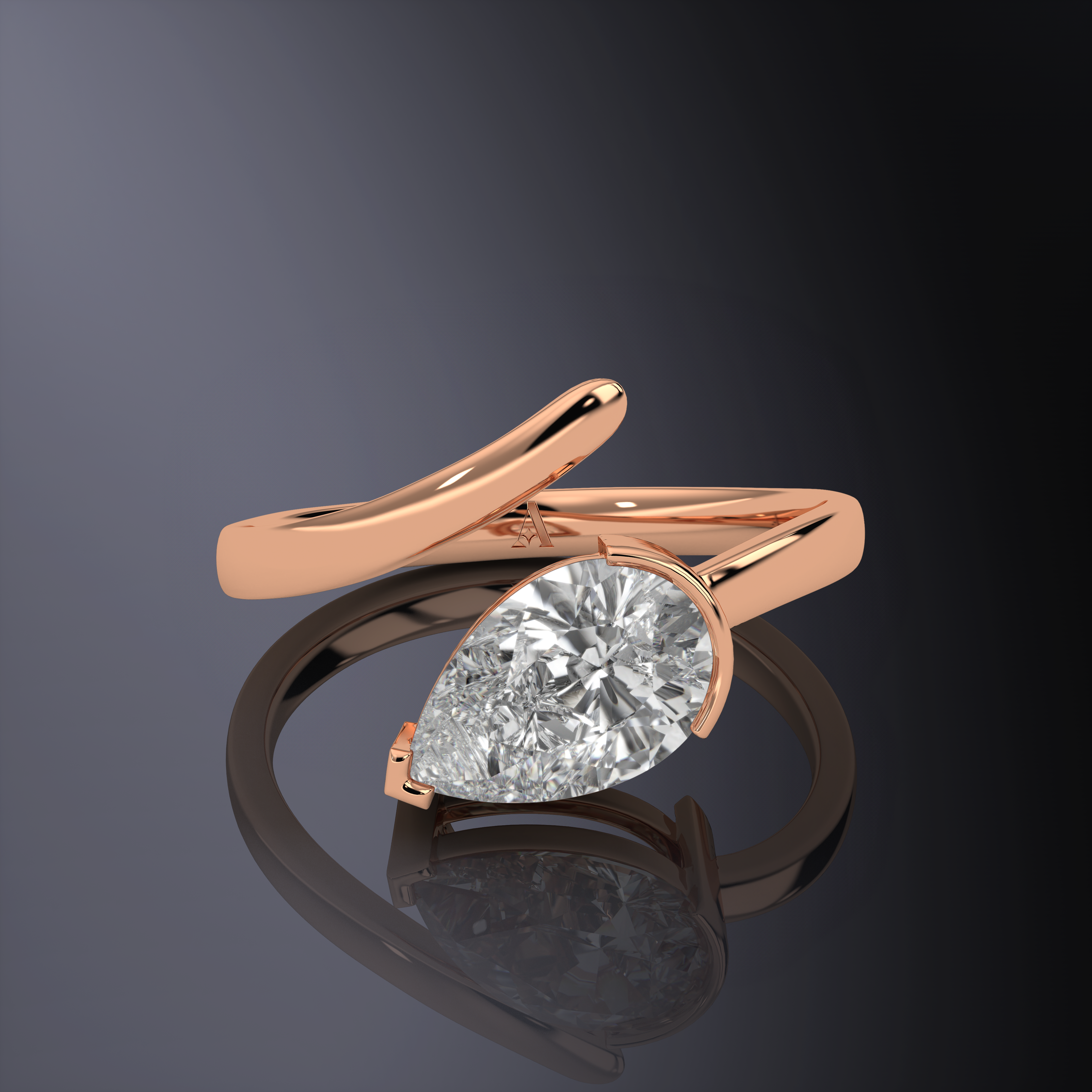 Bague Diamant Taille Poire