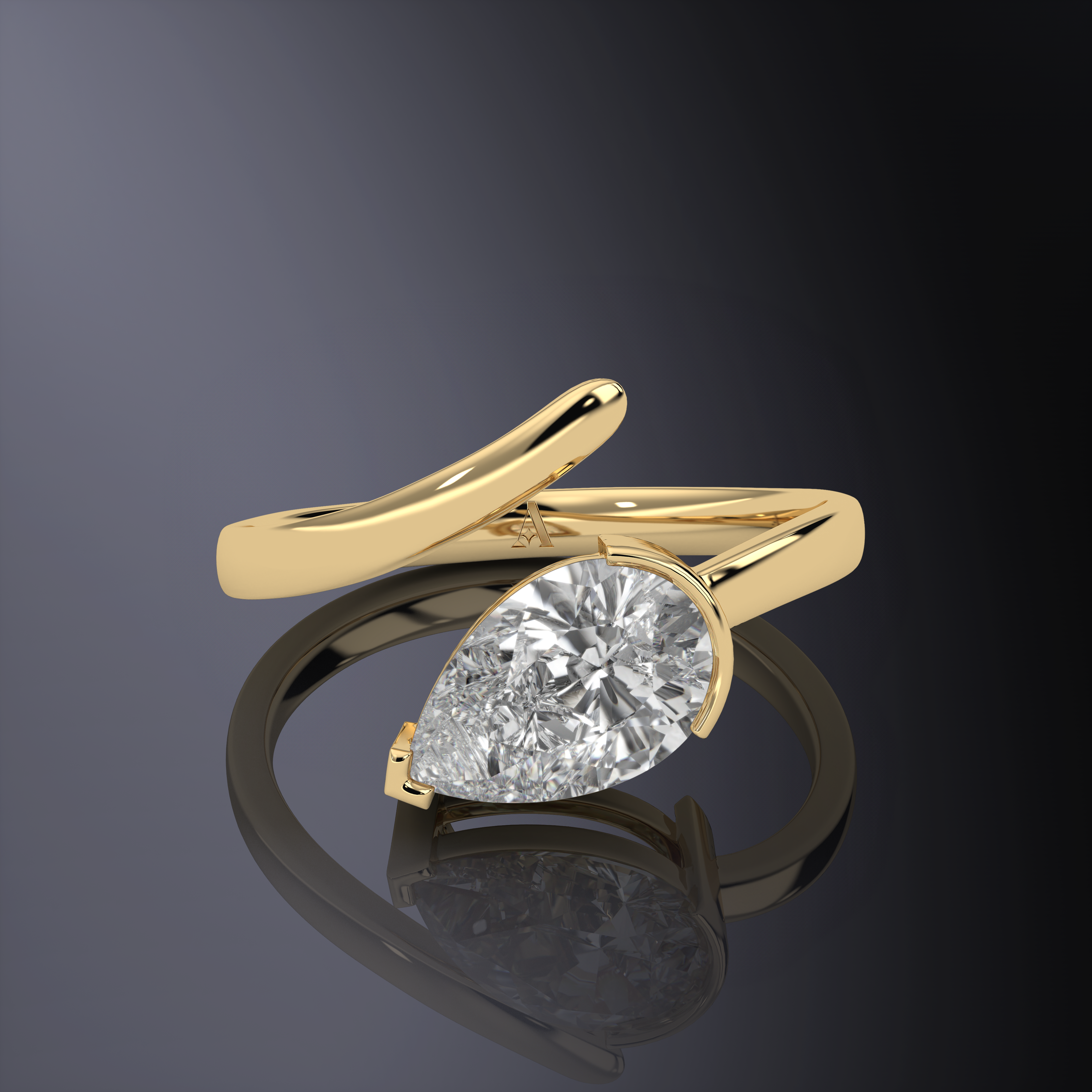 Bague Diamant Taille Poire