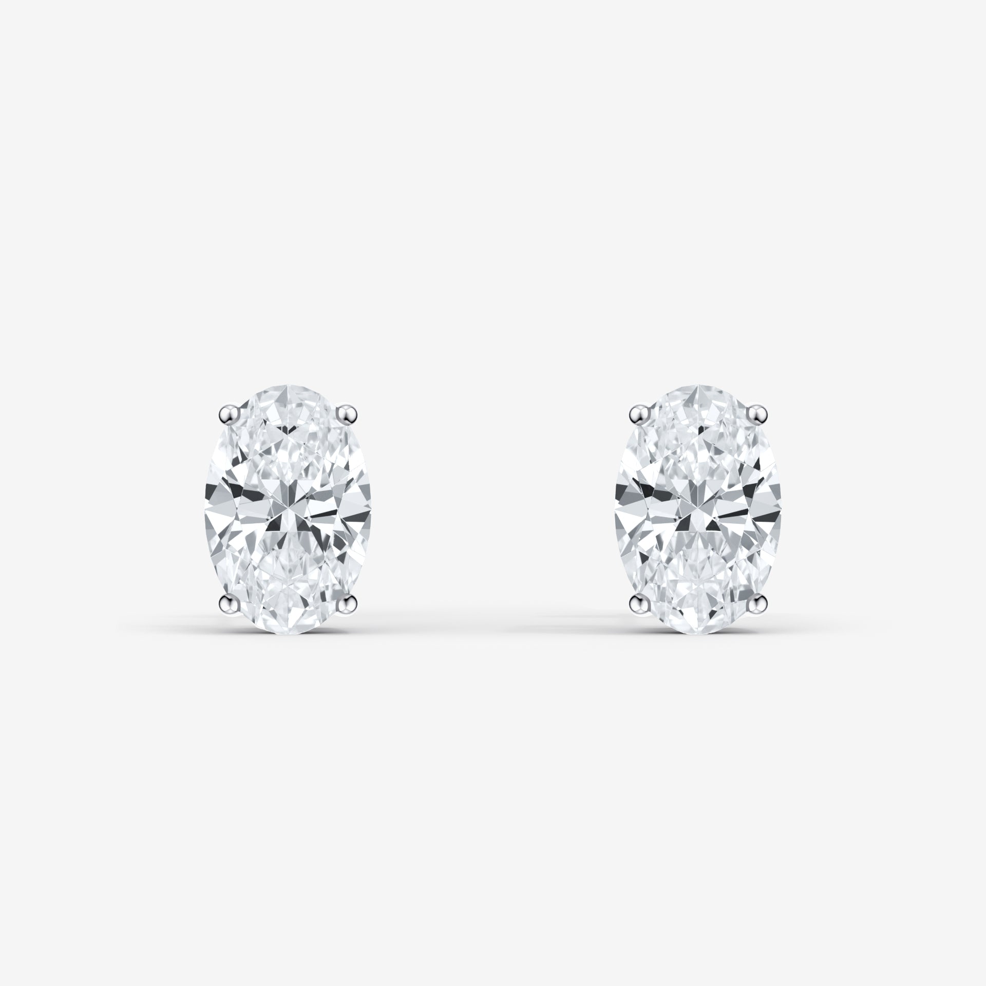 Oval Cut Studs