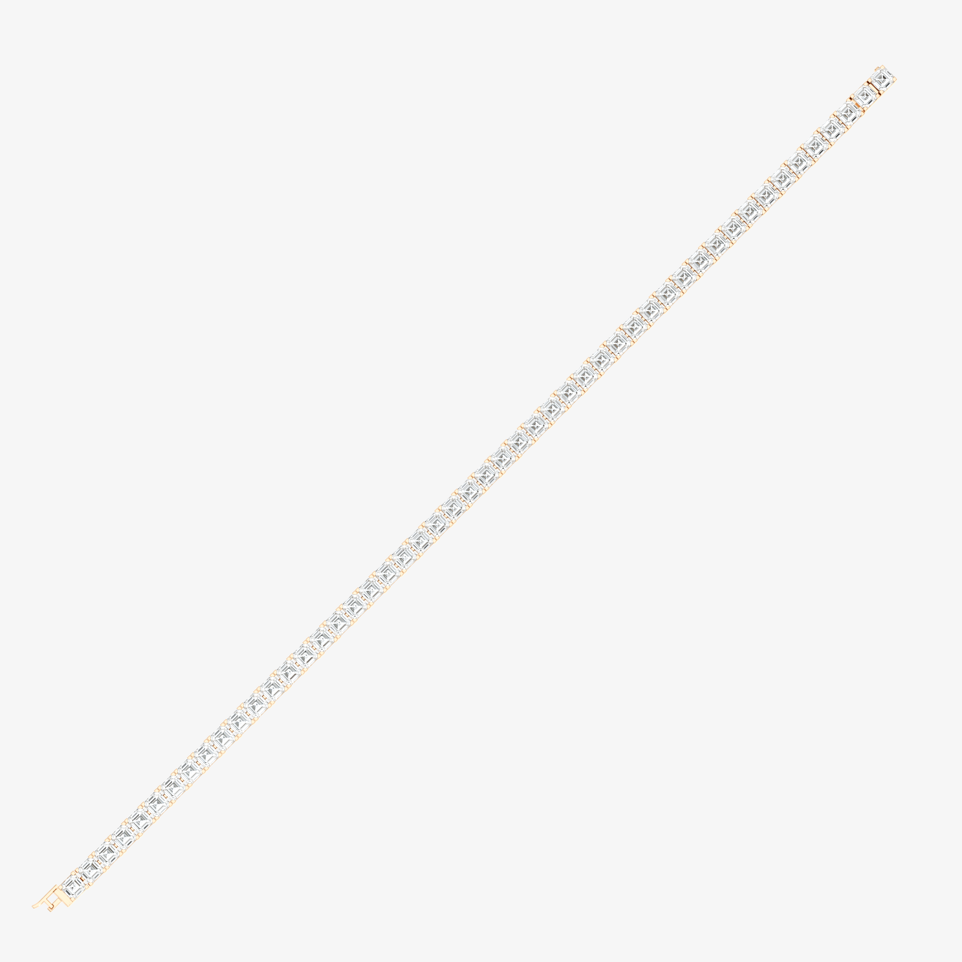 Asscher Cut Tennis Bracelet