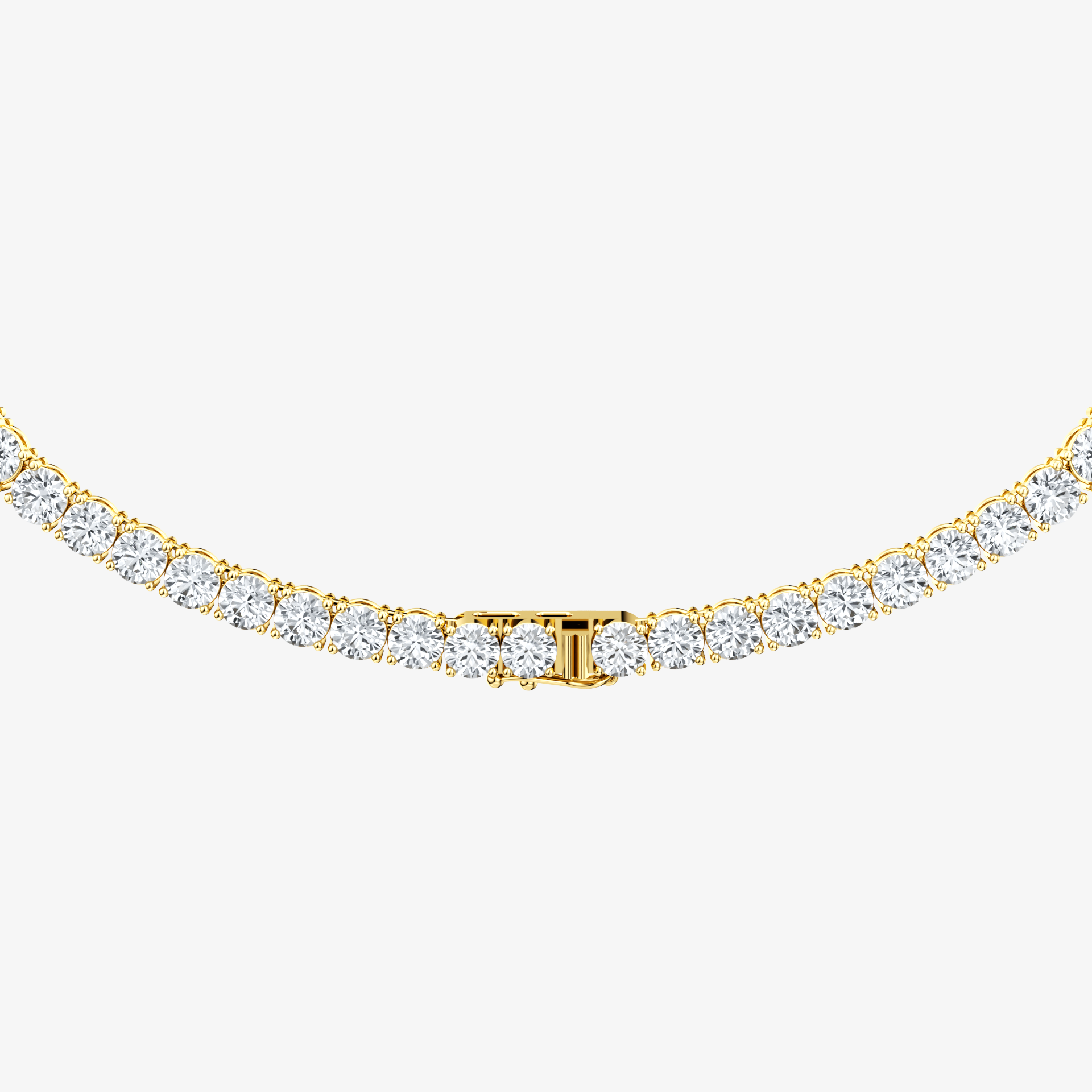 The Ultimate Tennis Necklace Yellow Gold