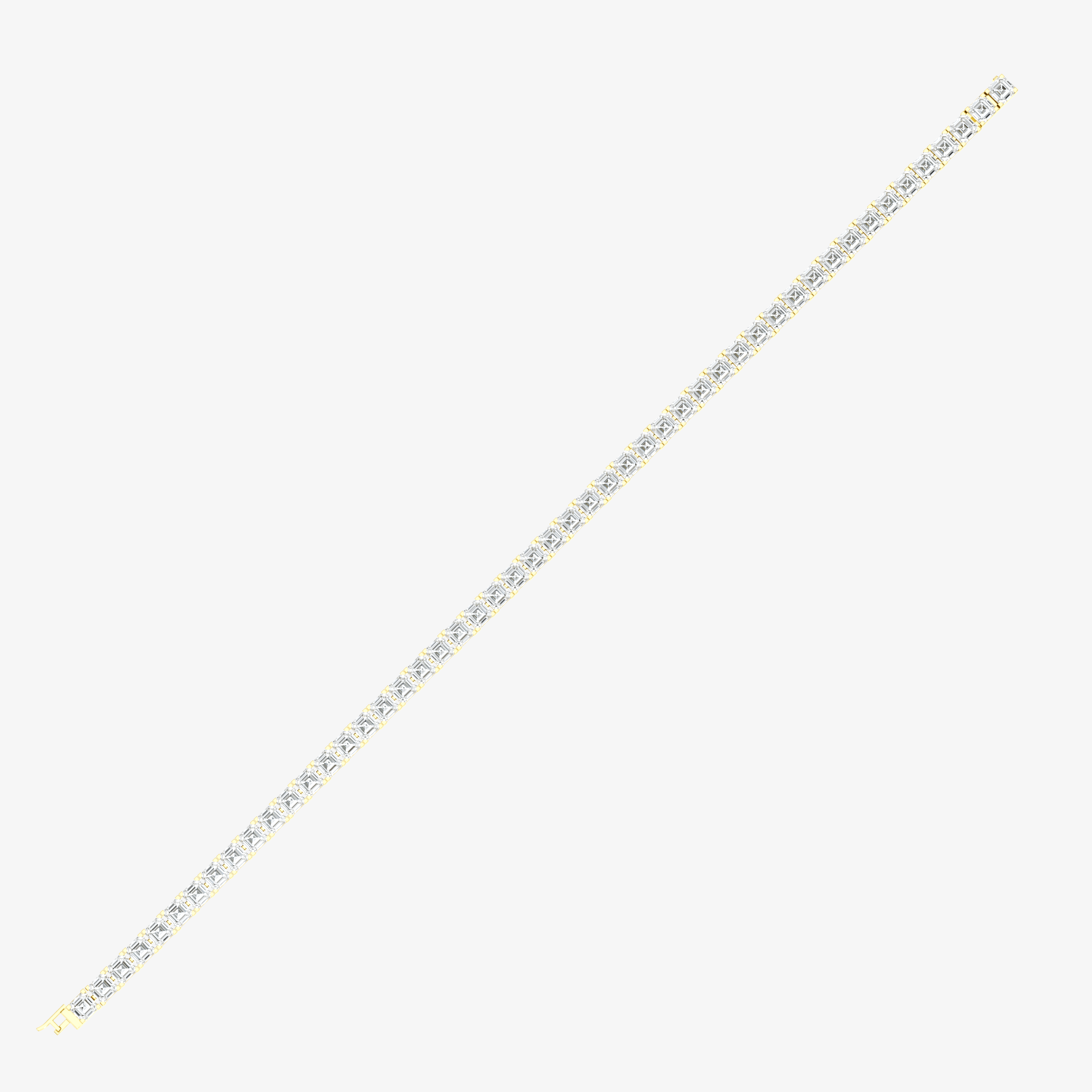 Asscher Cut Tennis Bracelet