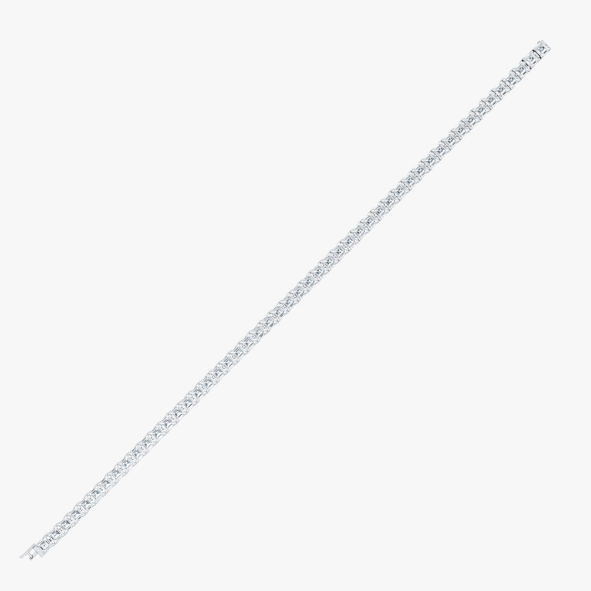 Asscher Cut Tennis Bracelet