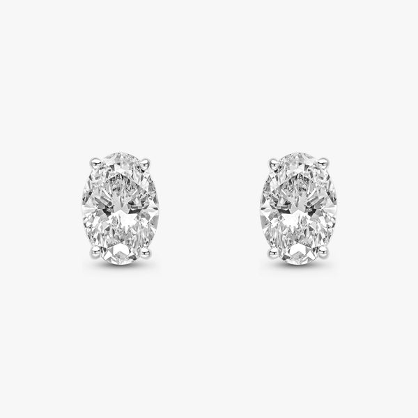 Oval Cut Studs