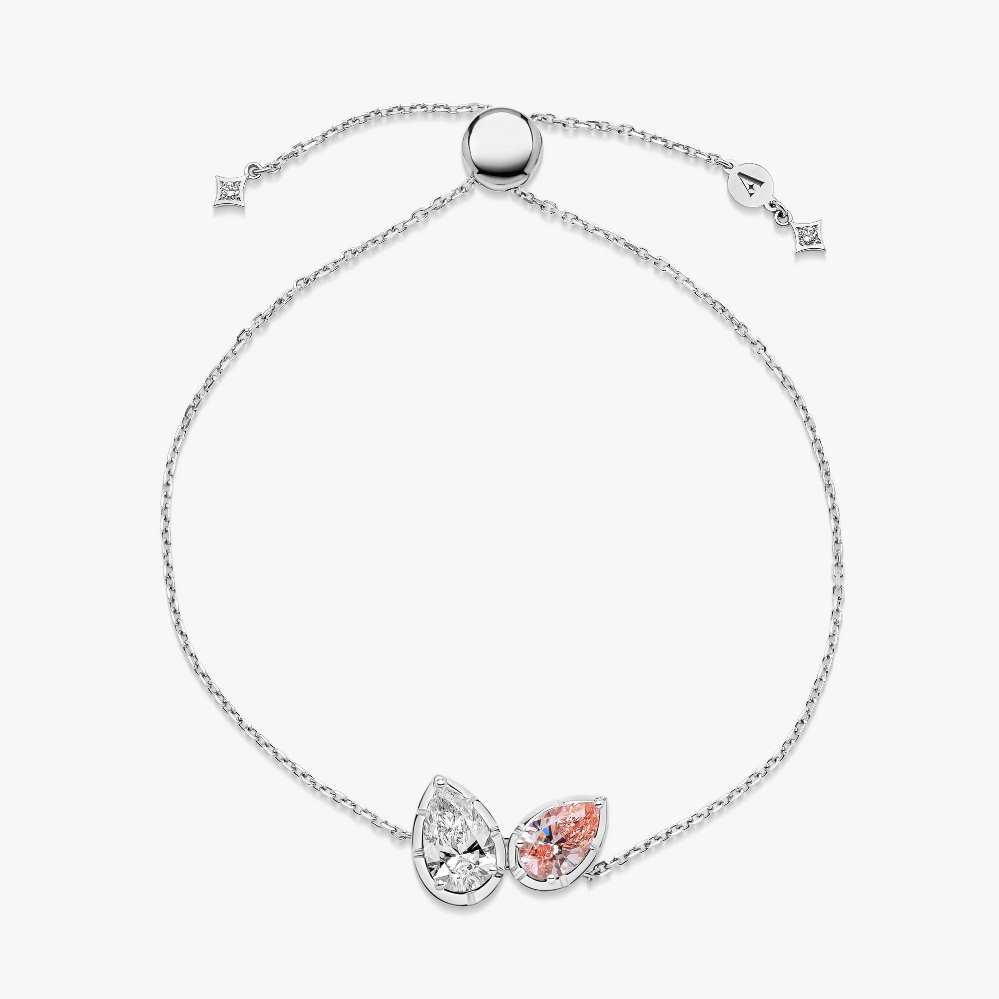 Madison Pink & White Diamond Bracelet