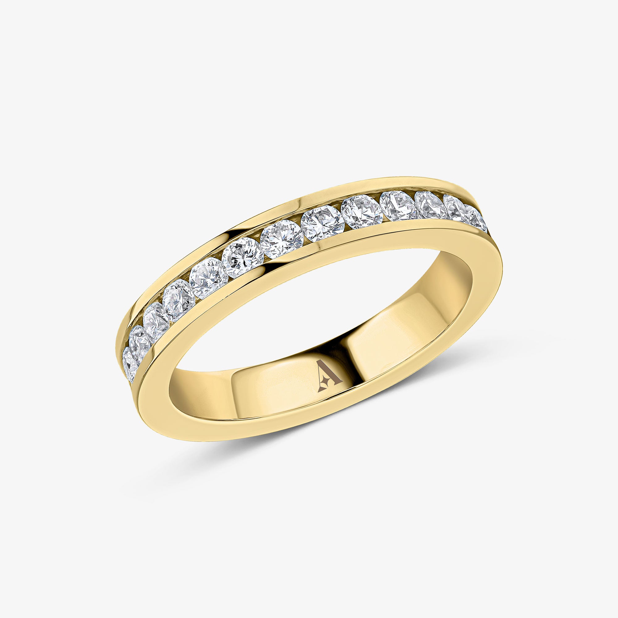 Channel Set Round Brilliant Cut Eternity Ring