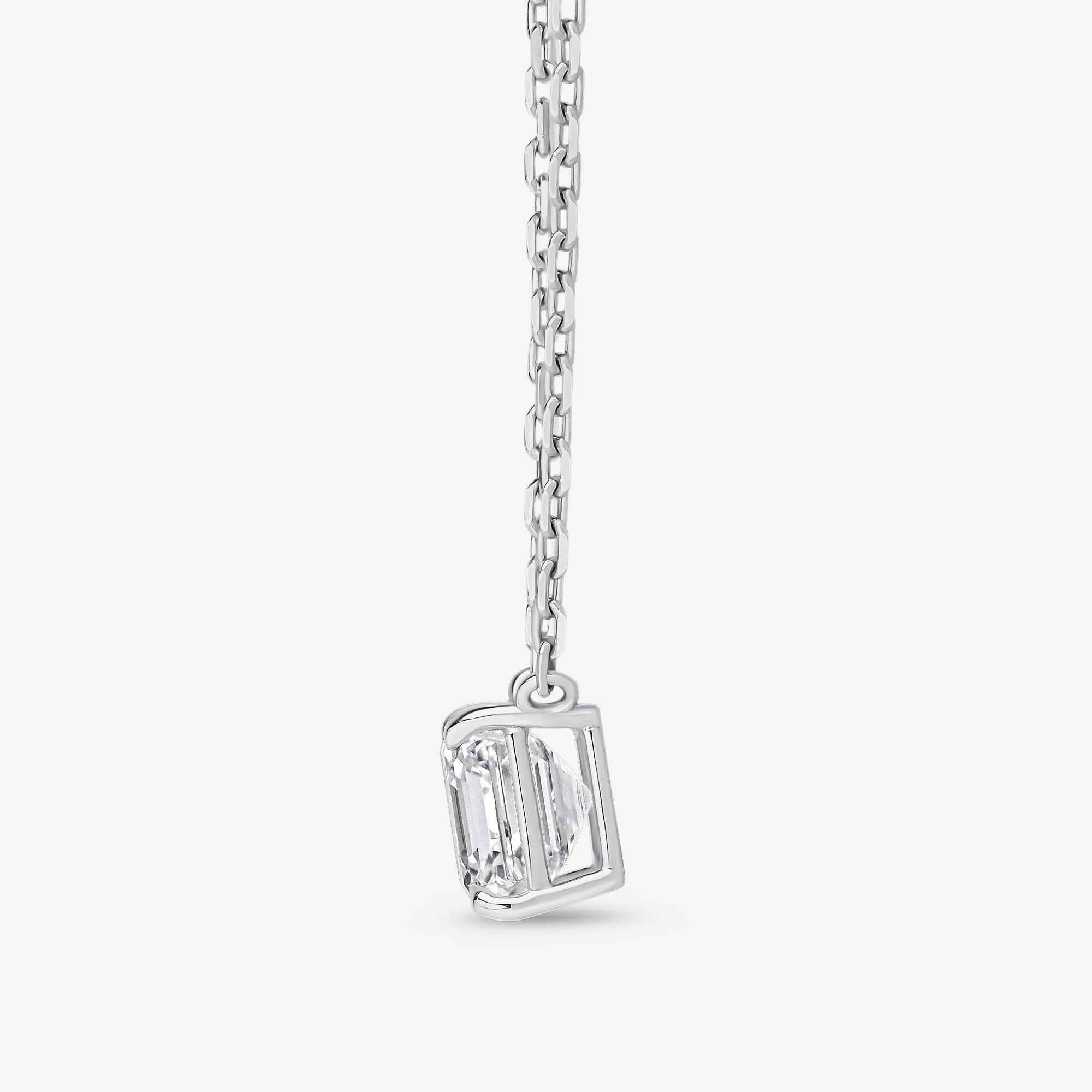 Princess Cut Prong Set Pendant