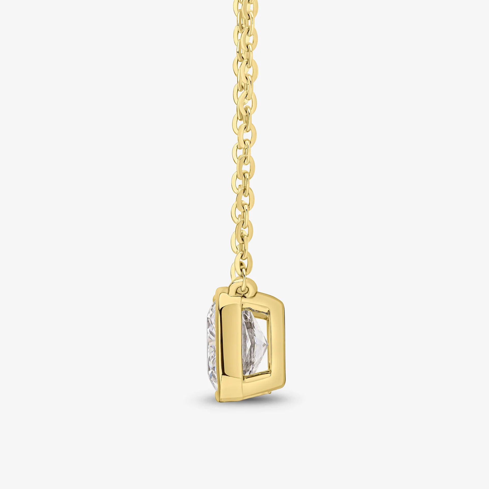 Cushion Cut Bezel Set Pendant 4
