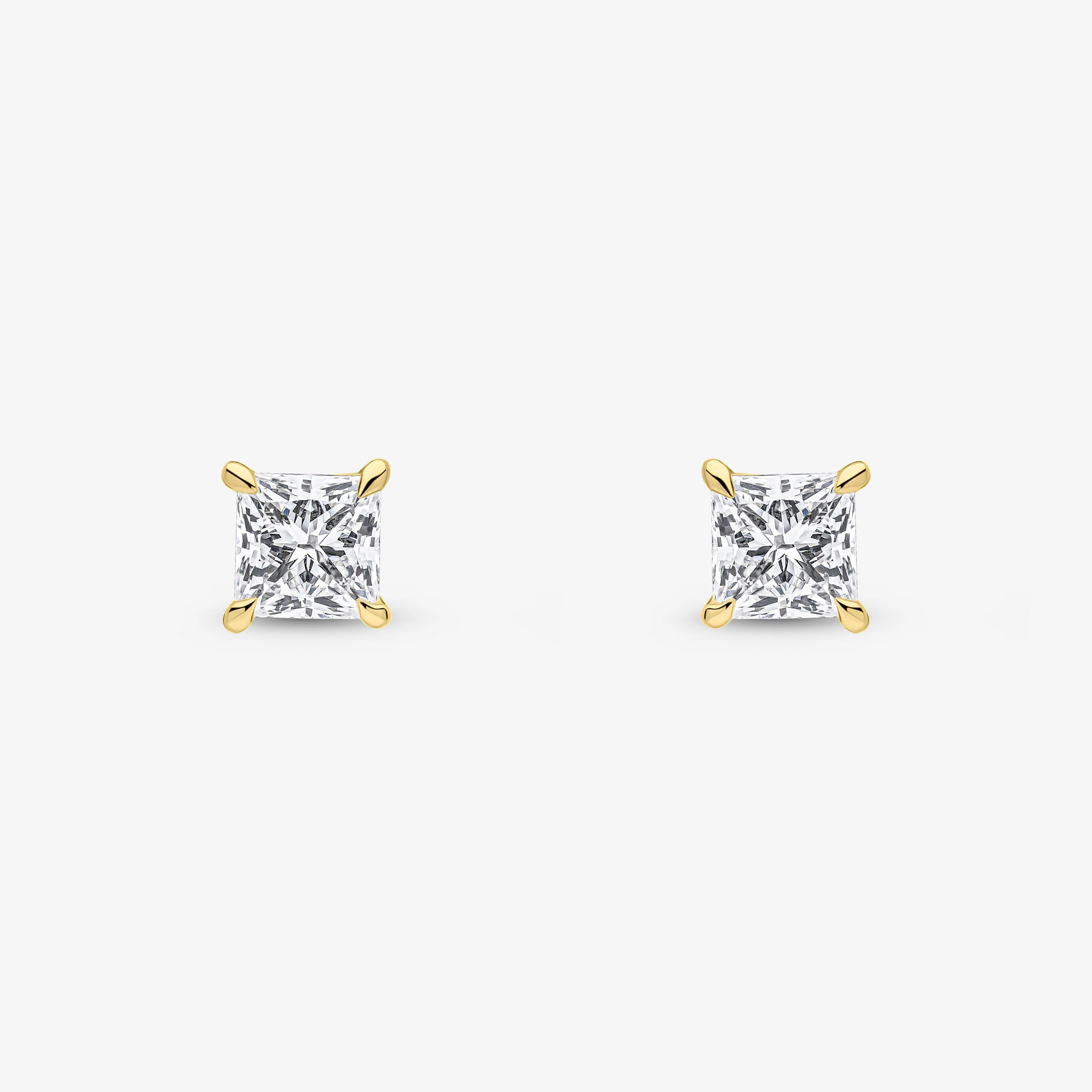 Princess Cut Studs
