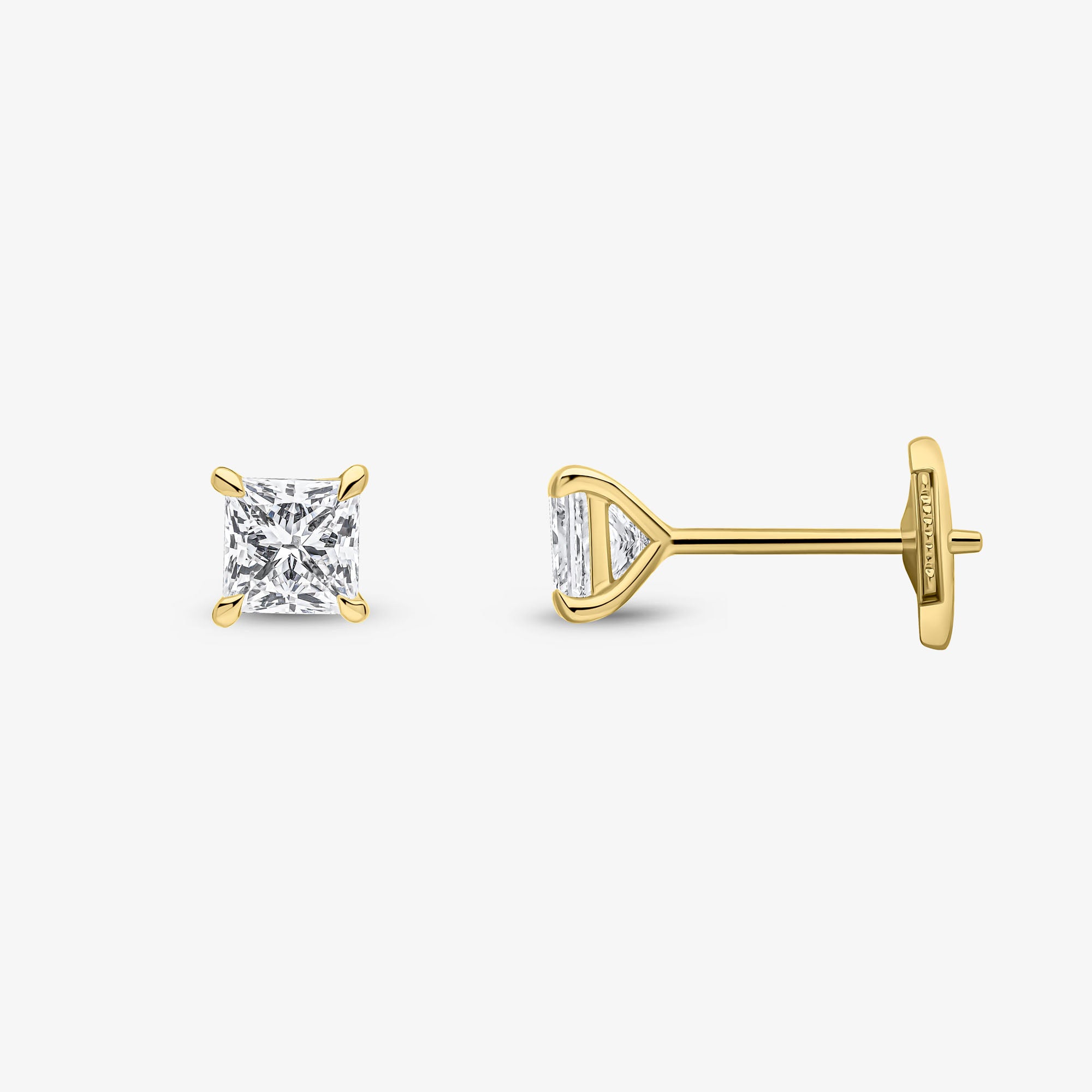 Princess Cut Studs