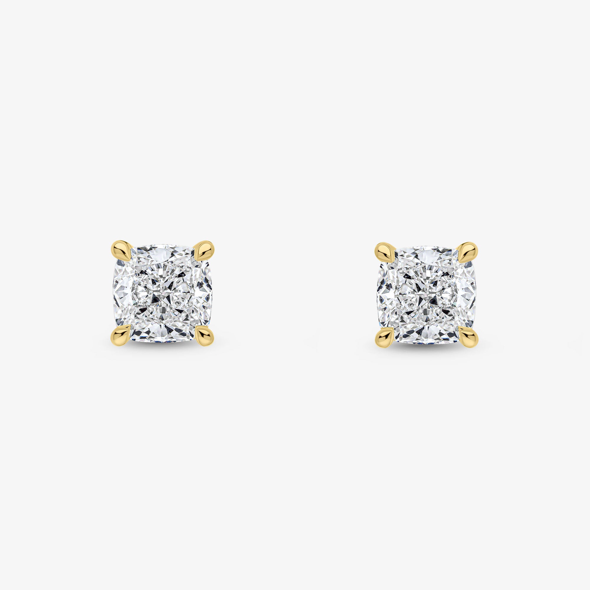 Cushion Cut Studs