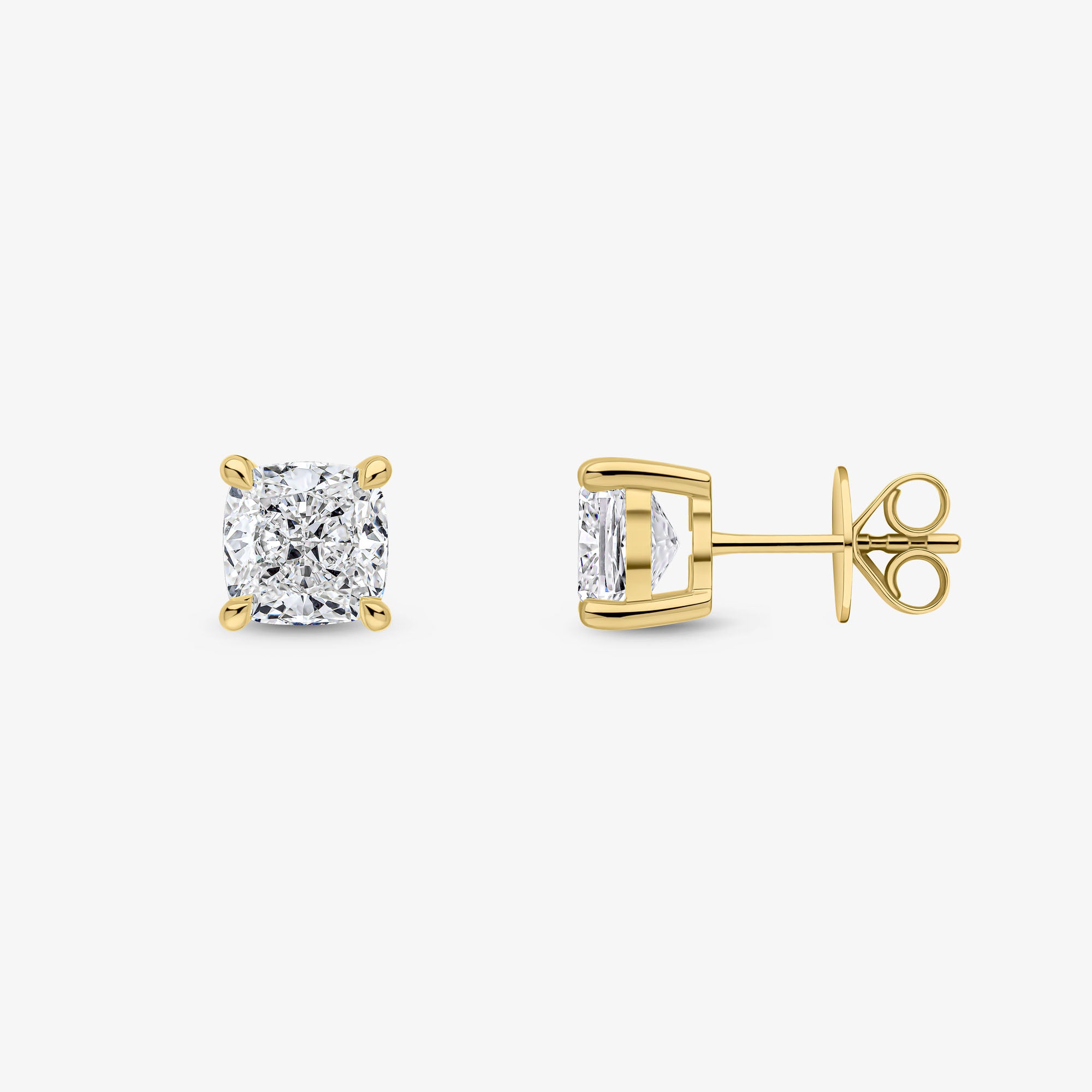 Cushion Cut Studs
