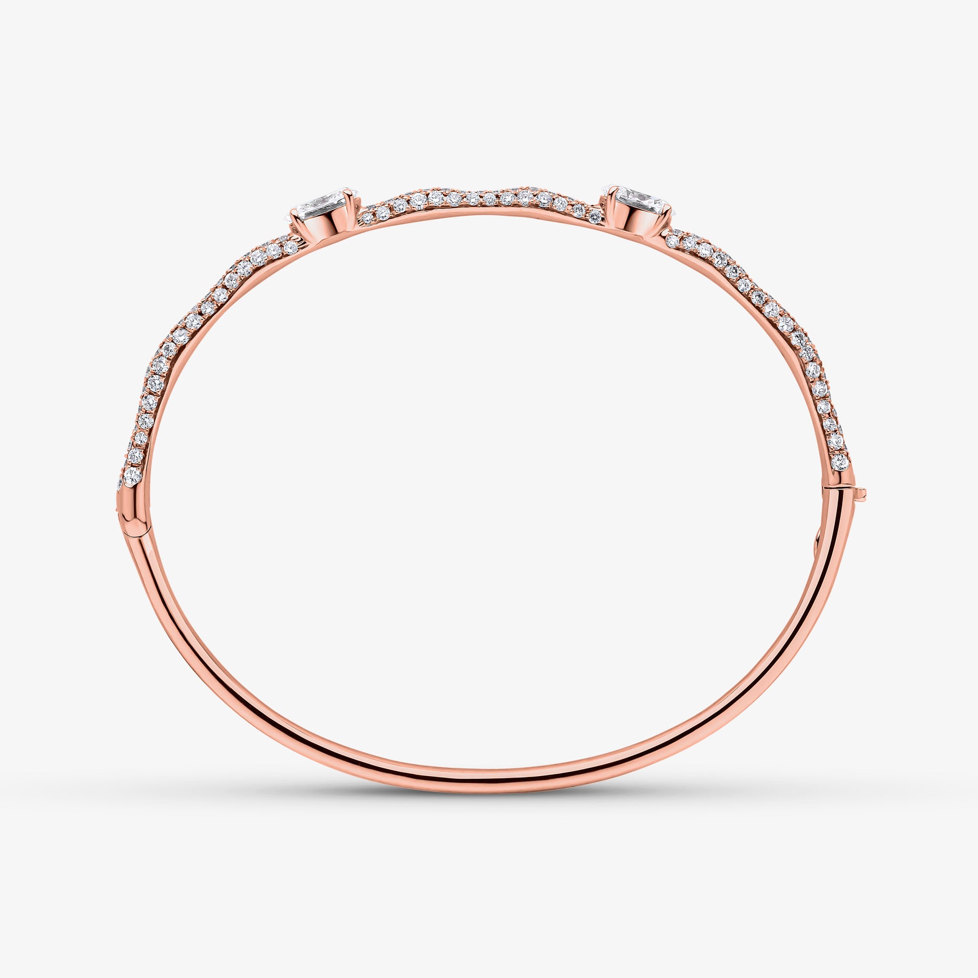 Roma Double Diamond Bangle