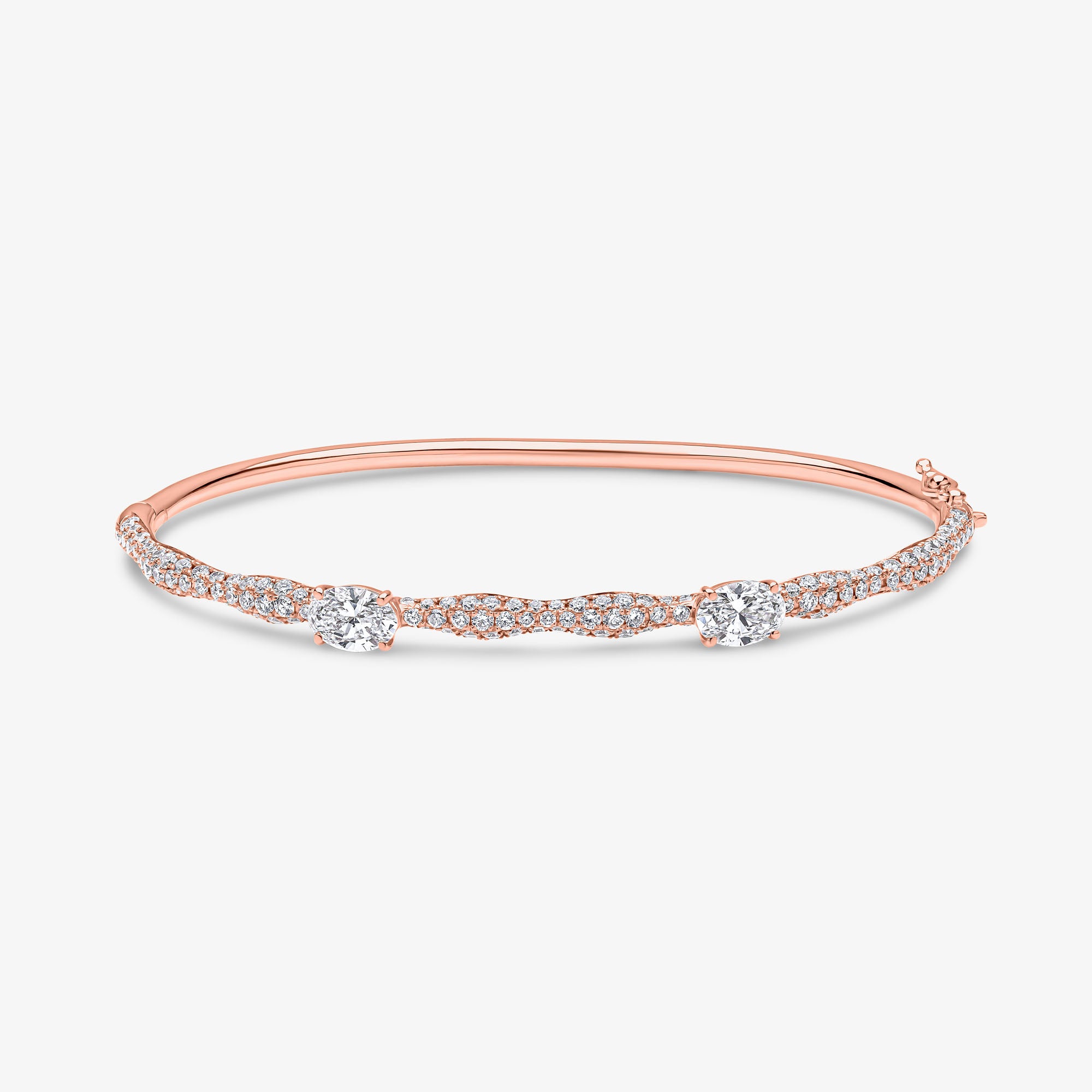 Roma Double Diamond Bangle