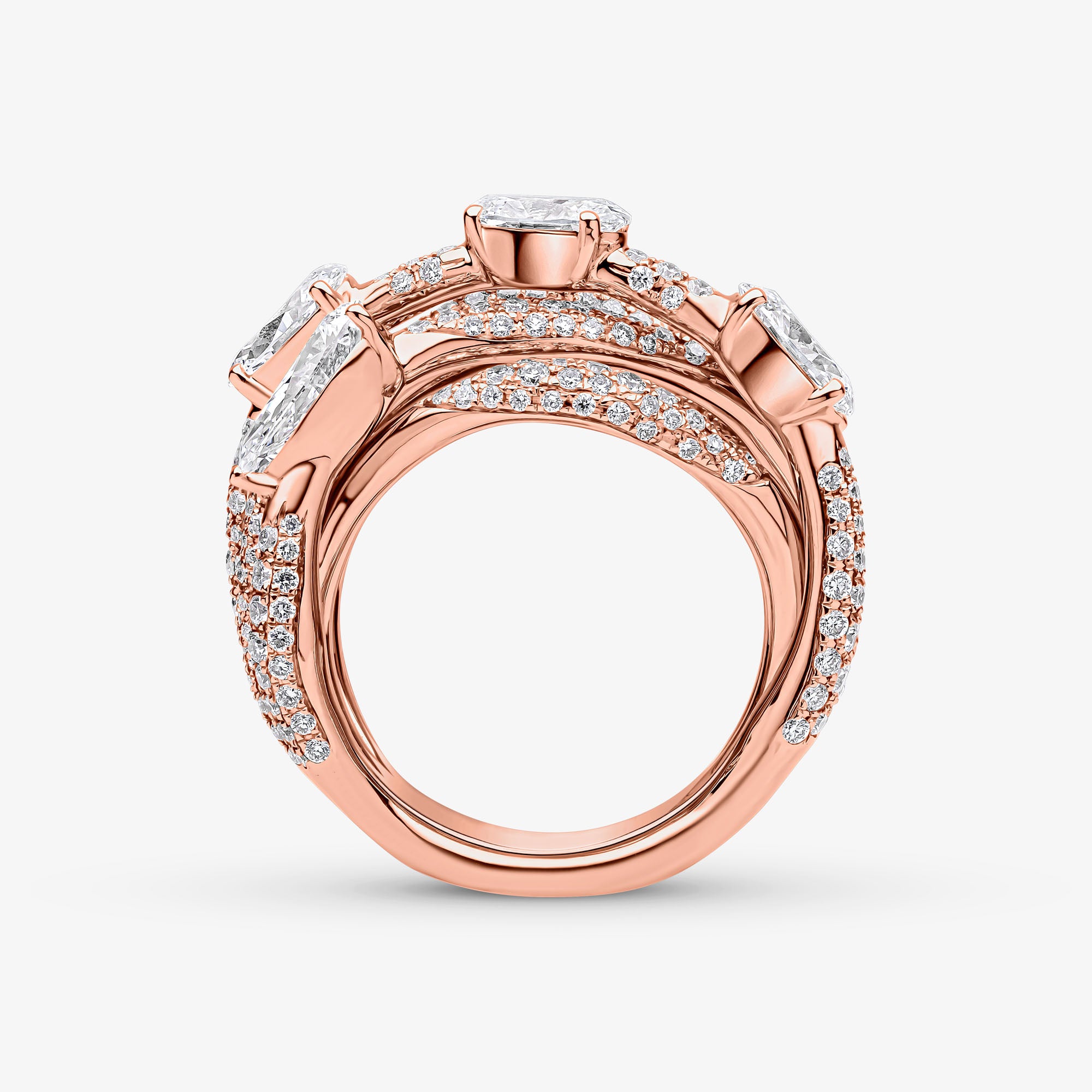 Roma Multi Row Ring