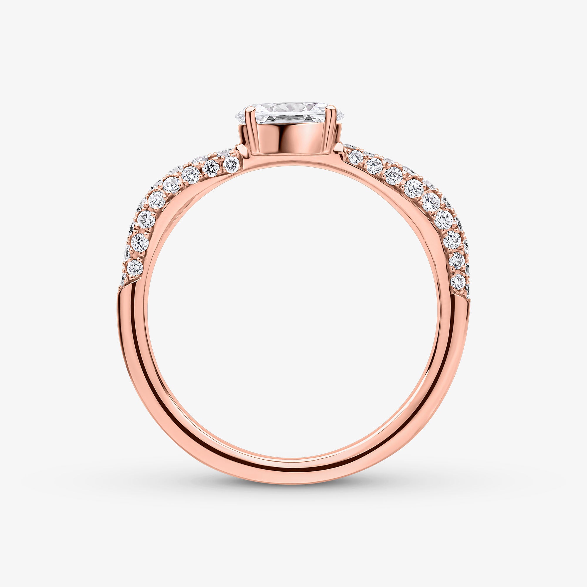 Roma Single Diamond Stacker Ring