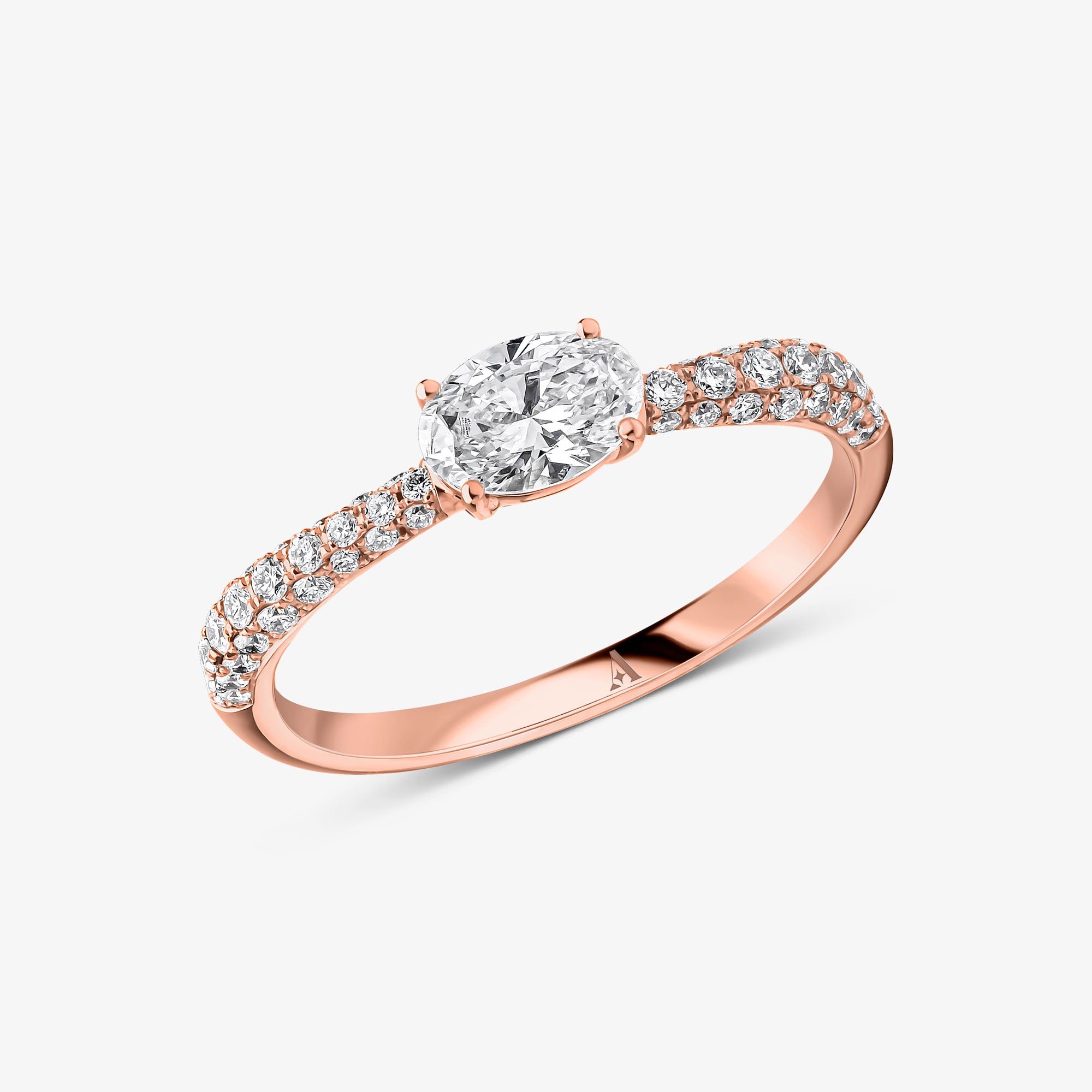 Roma Single Diamond Stacker Ring