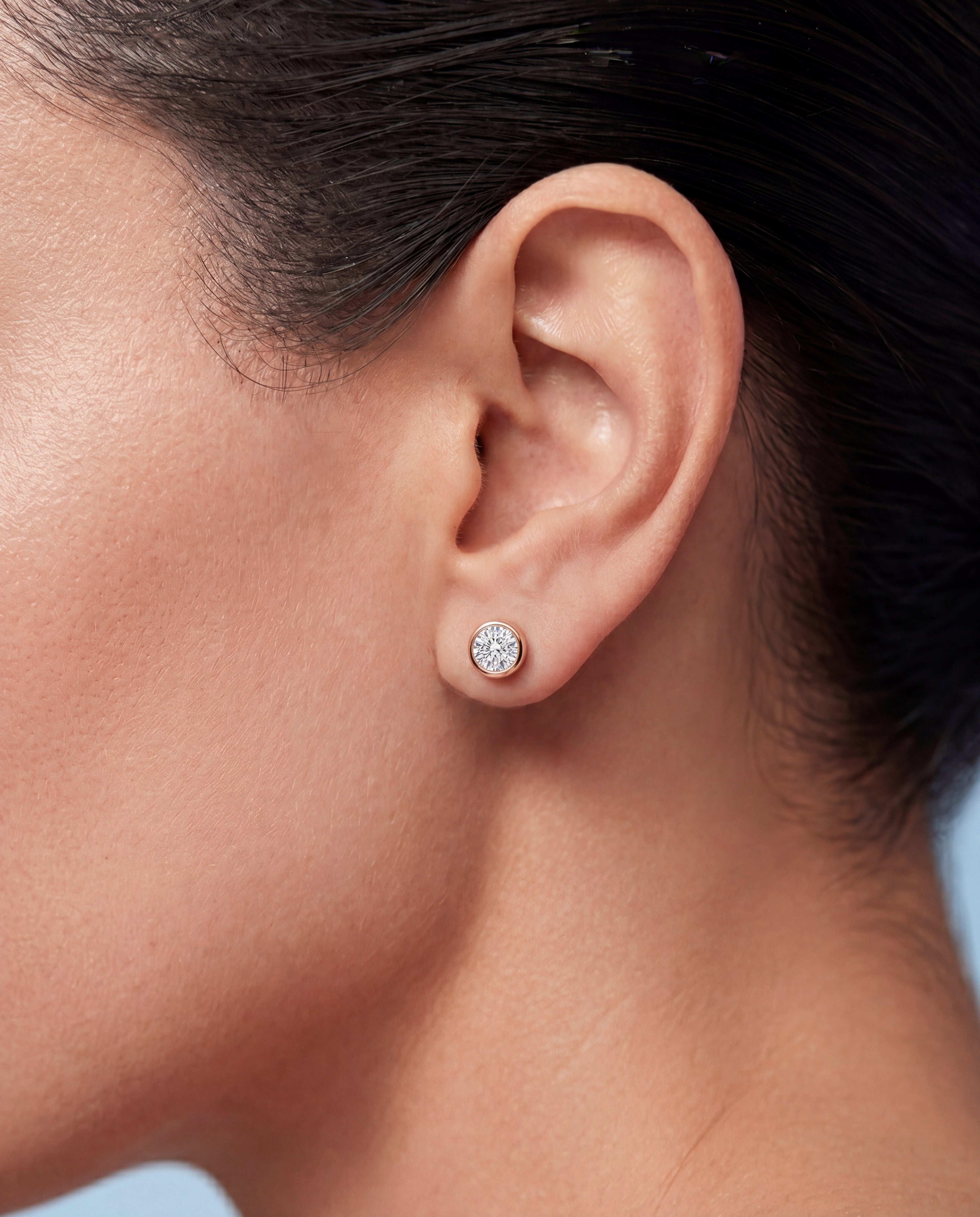 The Sadie Sparkle | Round Bezel Studs 92
