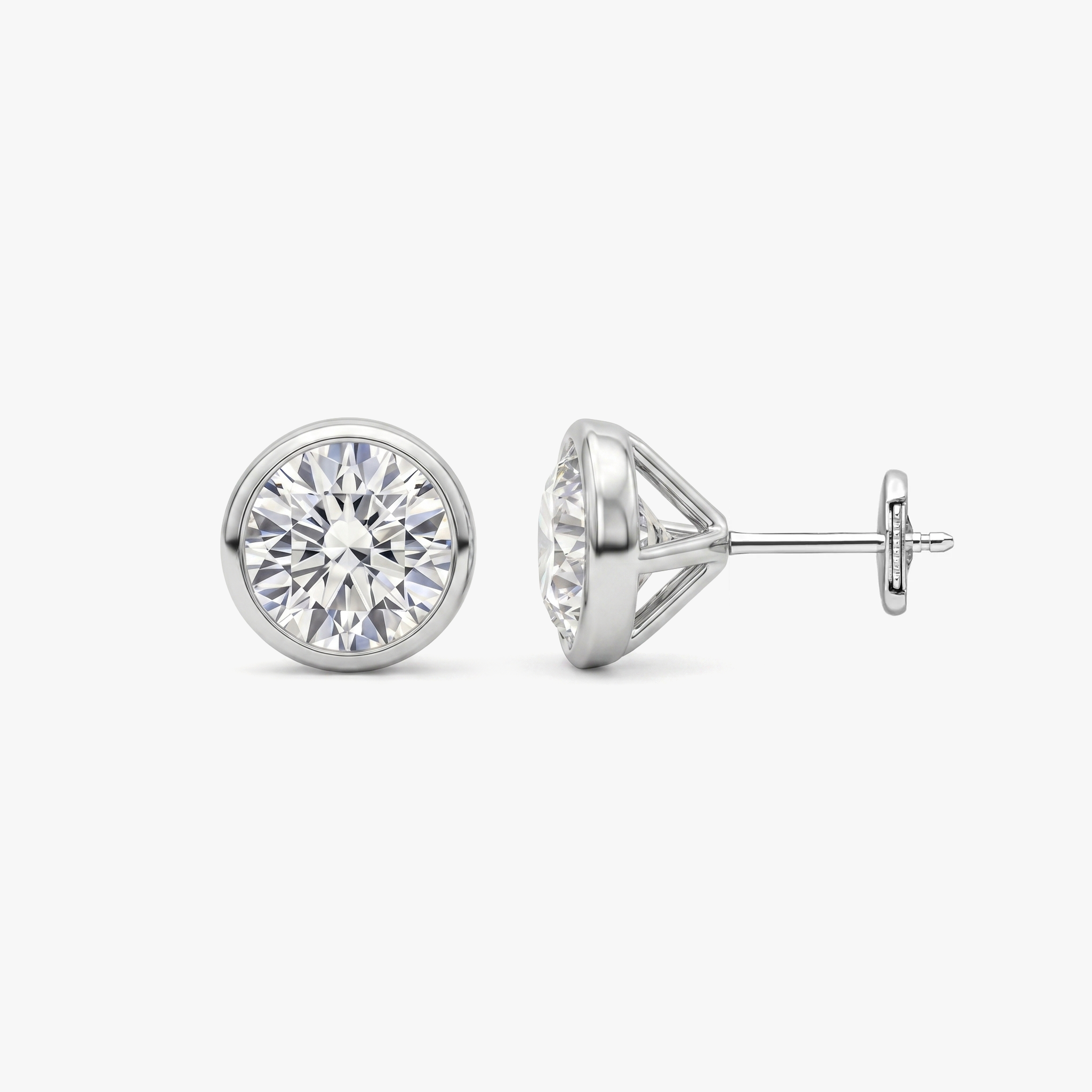 The Sadie Sparkle | Round Bezel Studs 147