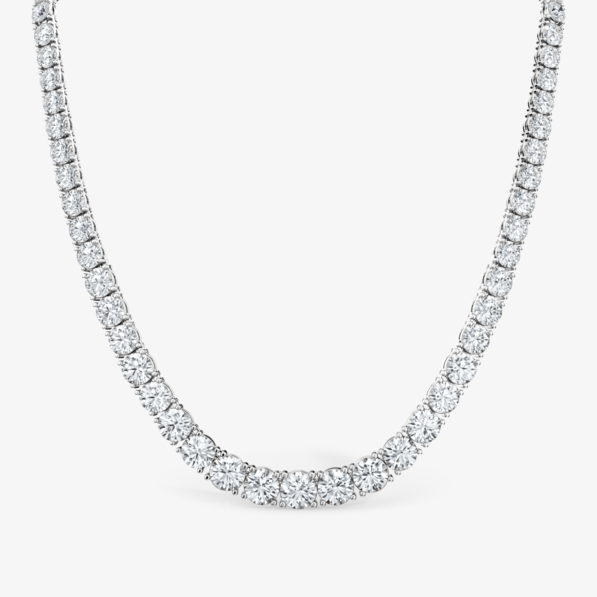 The Ultimate Tennis Necklace White Gold