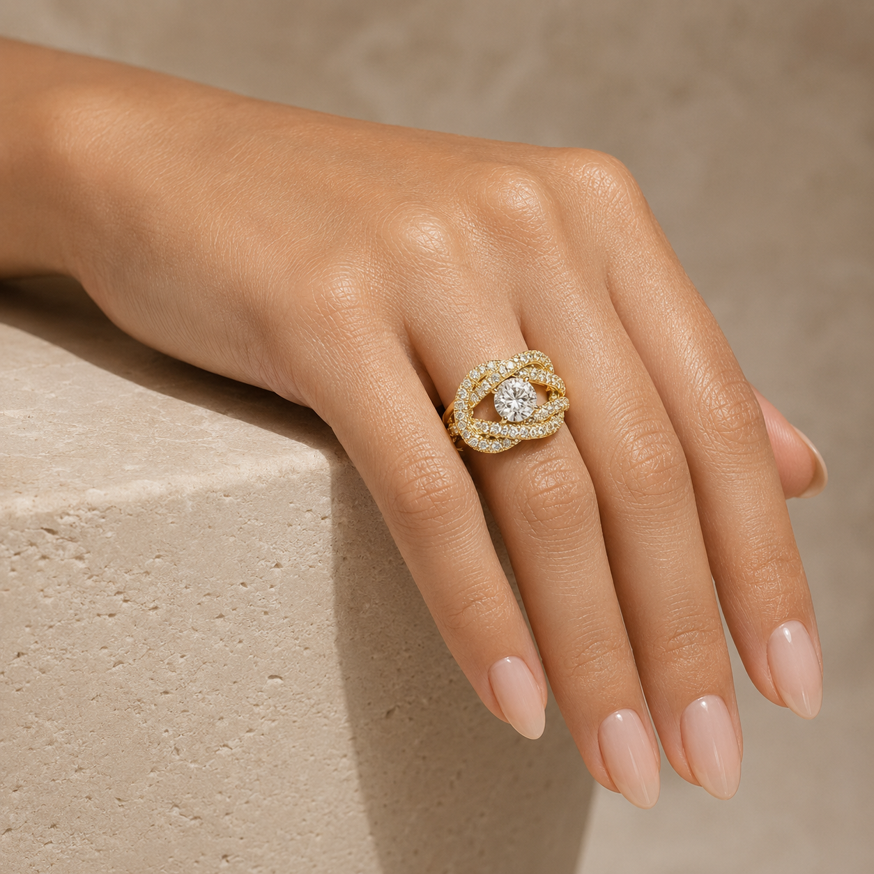 Friendship Pavé Diamond Ring