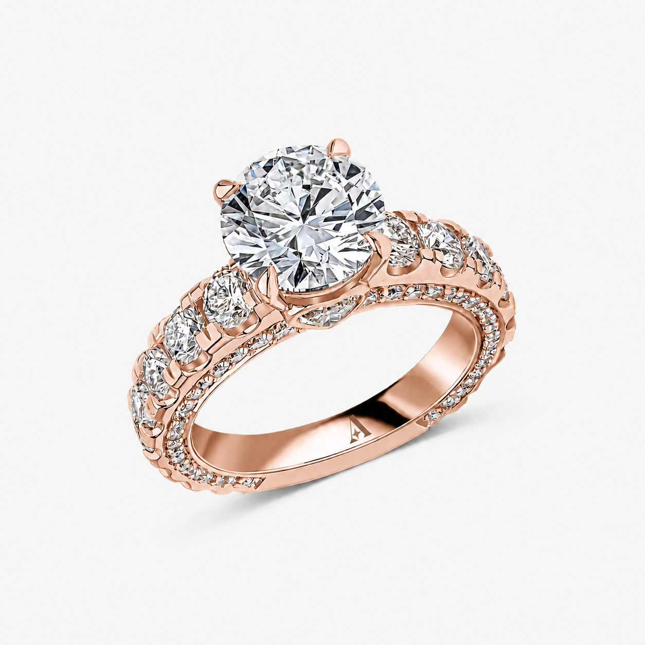 Secret Heart Round Brilliant Cut Ring 2