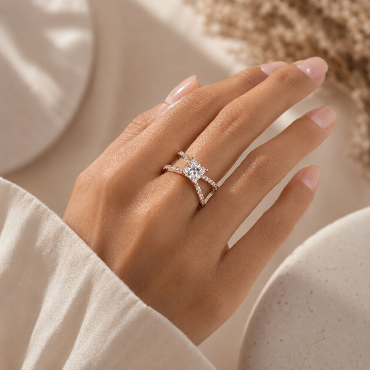 Princess Cut Statement Ring