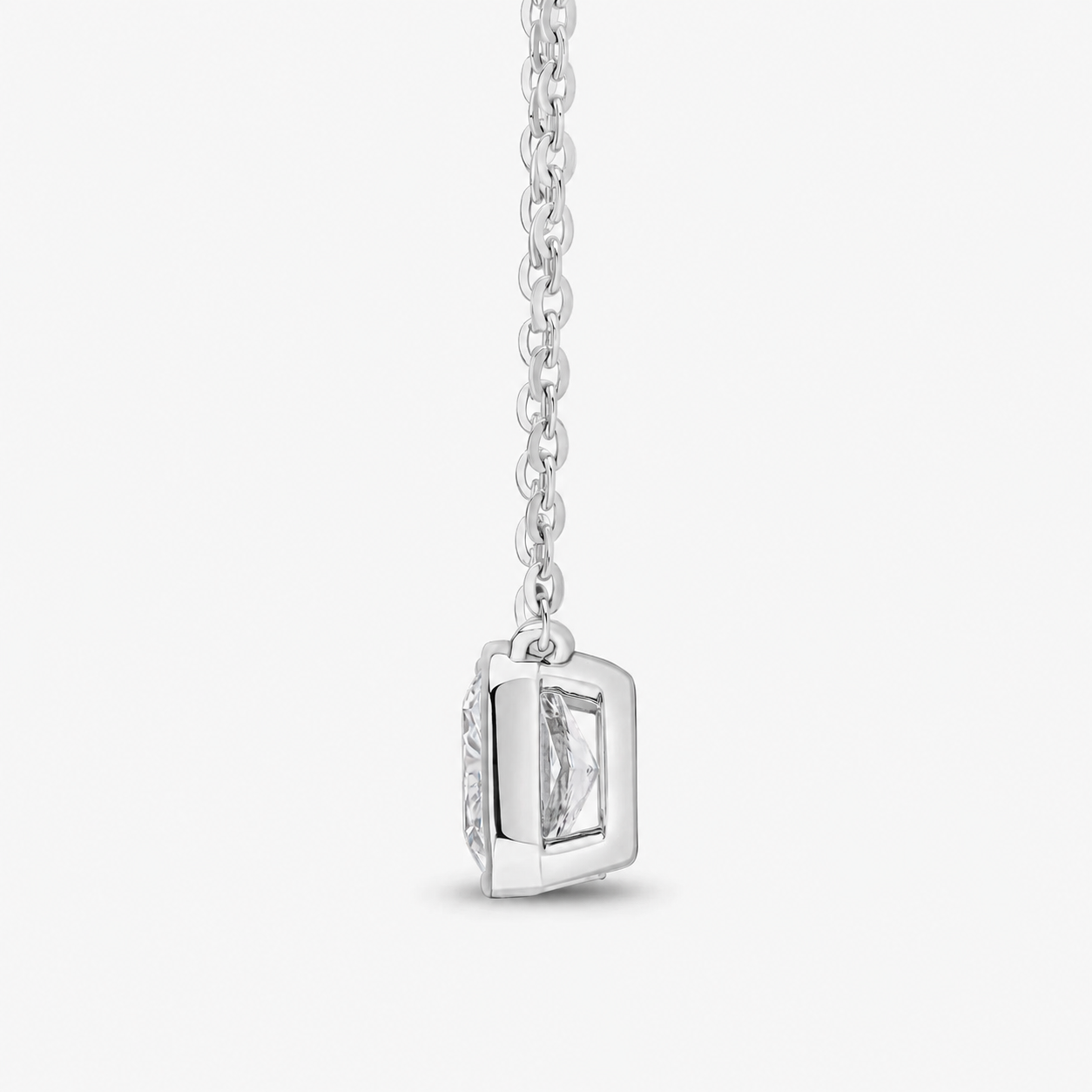 Cushion Cut Bezel Set Pendant 8