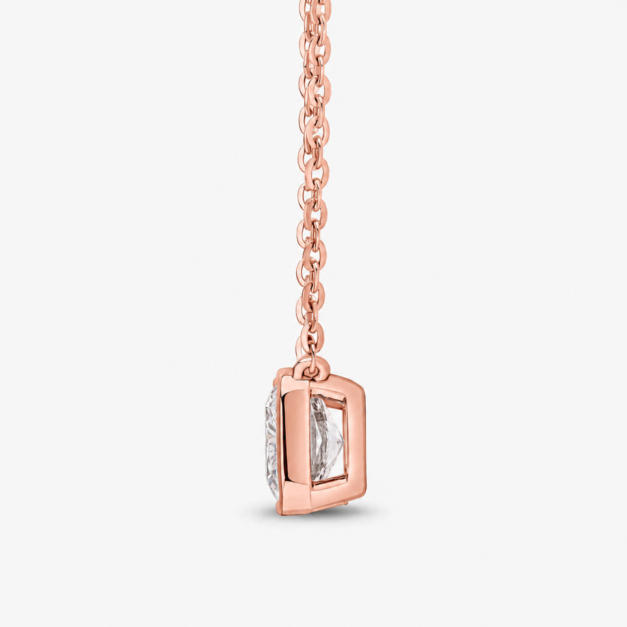 Cushion Cut Bezel Set Pendant 1