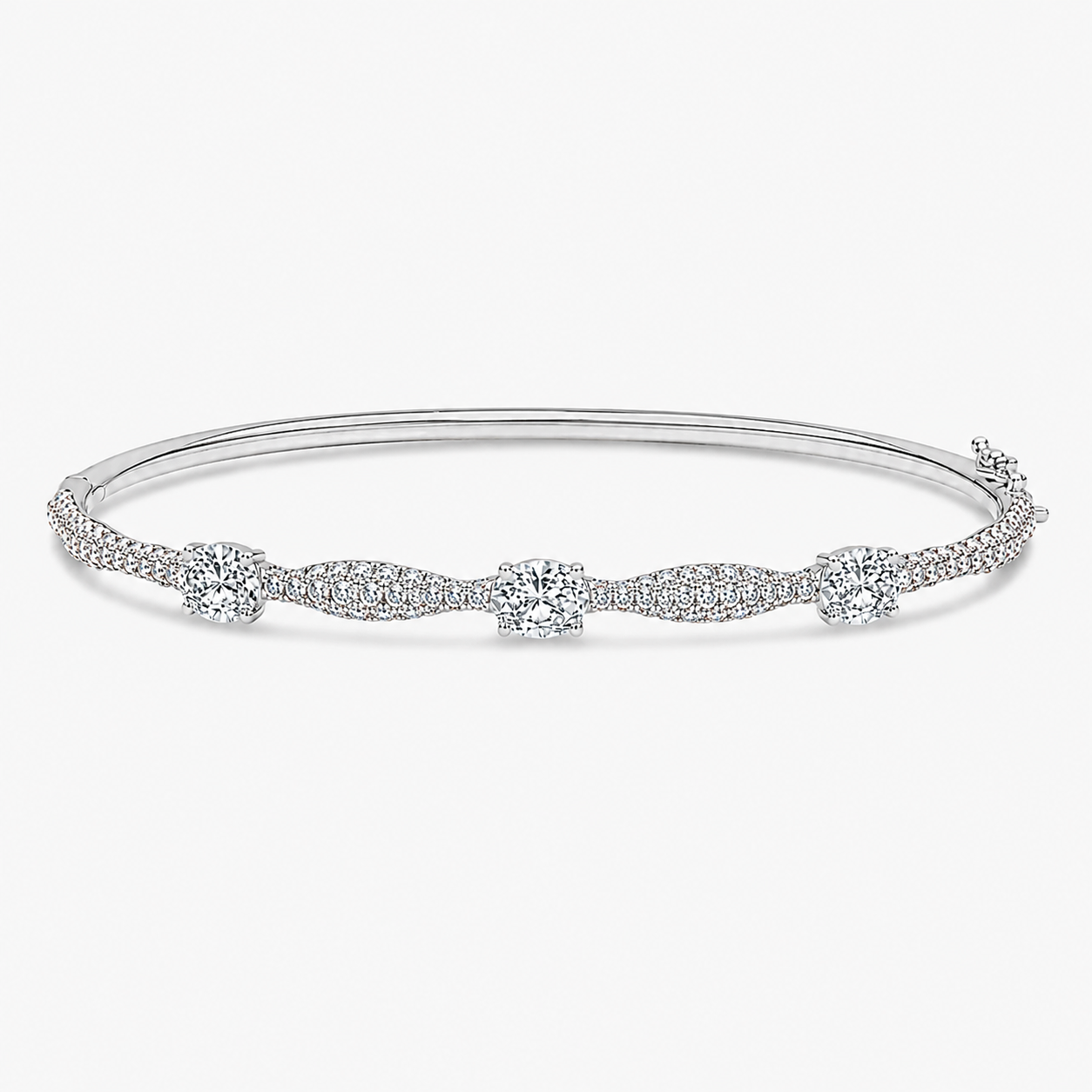 Roma Three Stone Bangle