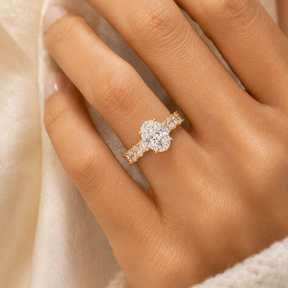 Oval Cut Diamond Engagement Ring 5