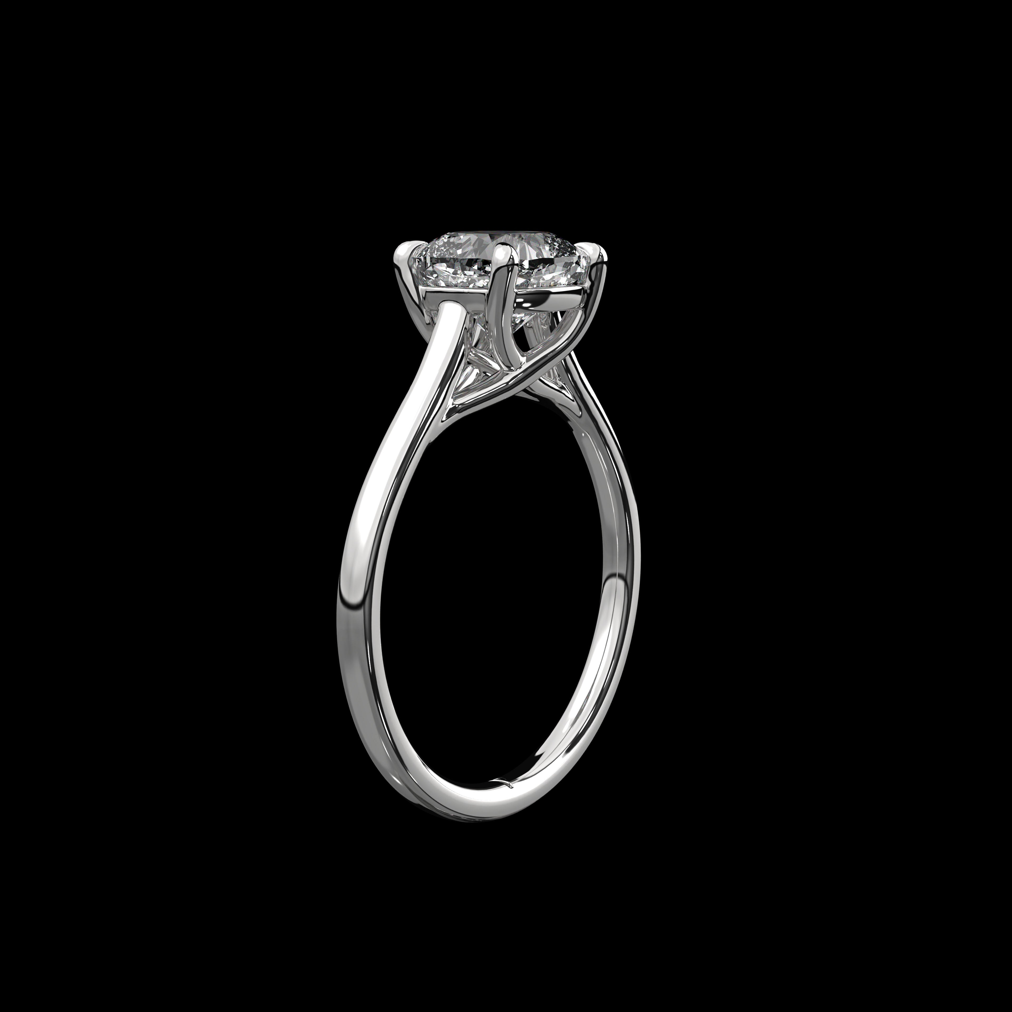 Cushion Solitiare Ring