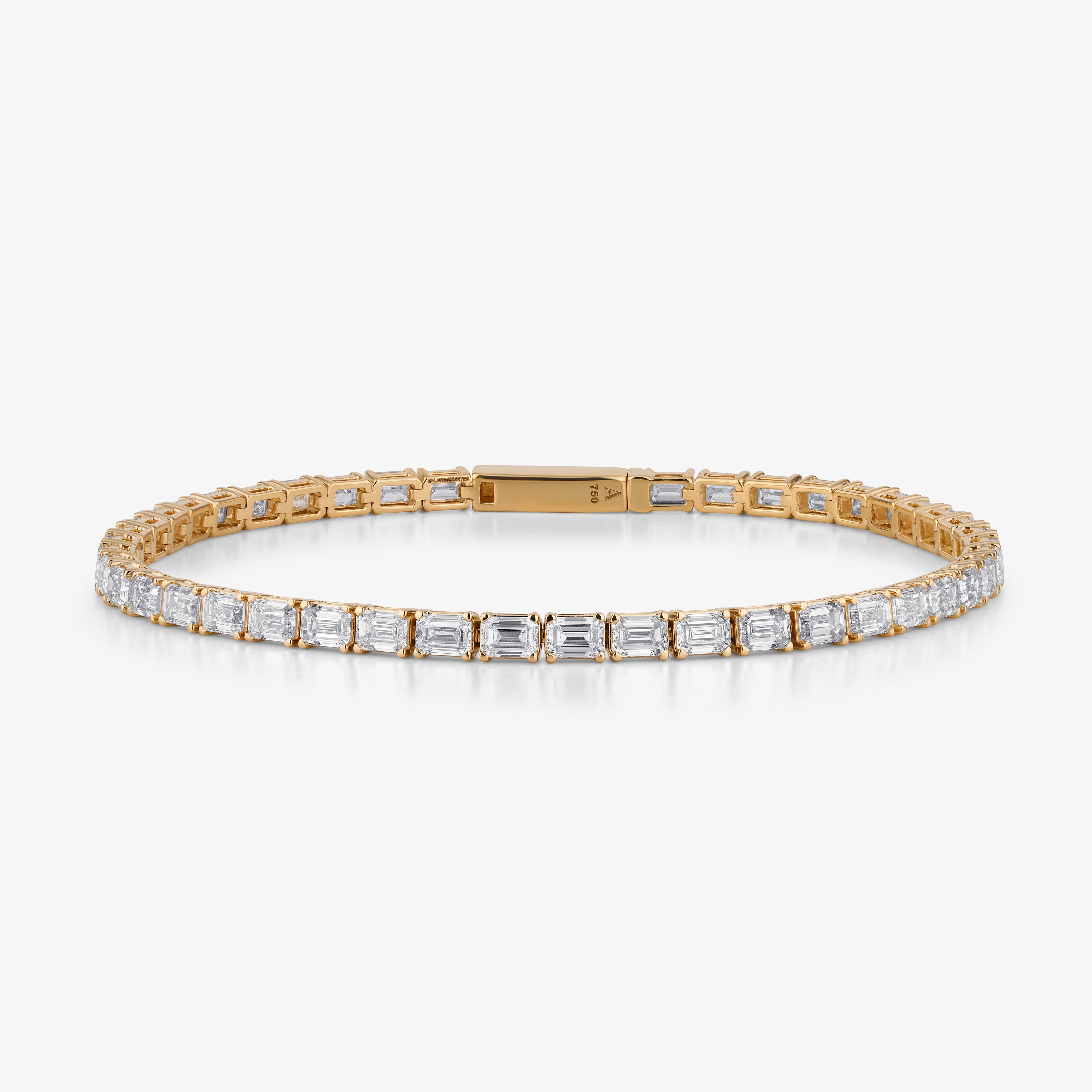 The 48 Great | Men's Emerald Cut Tennis Bracelet