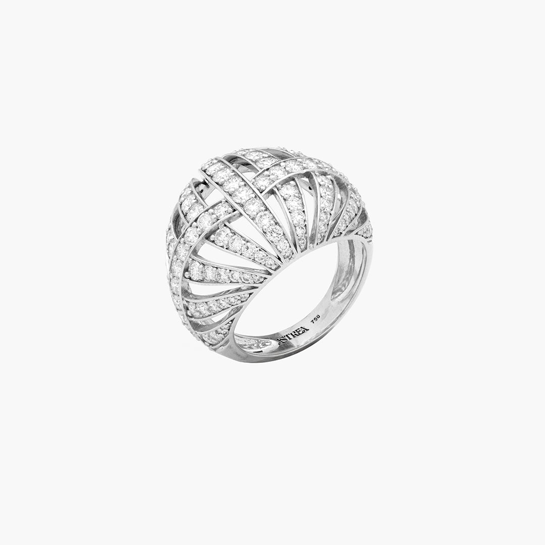 Cage Diamond Ring