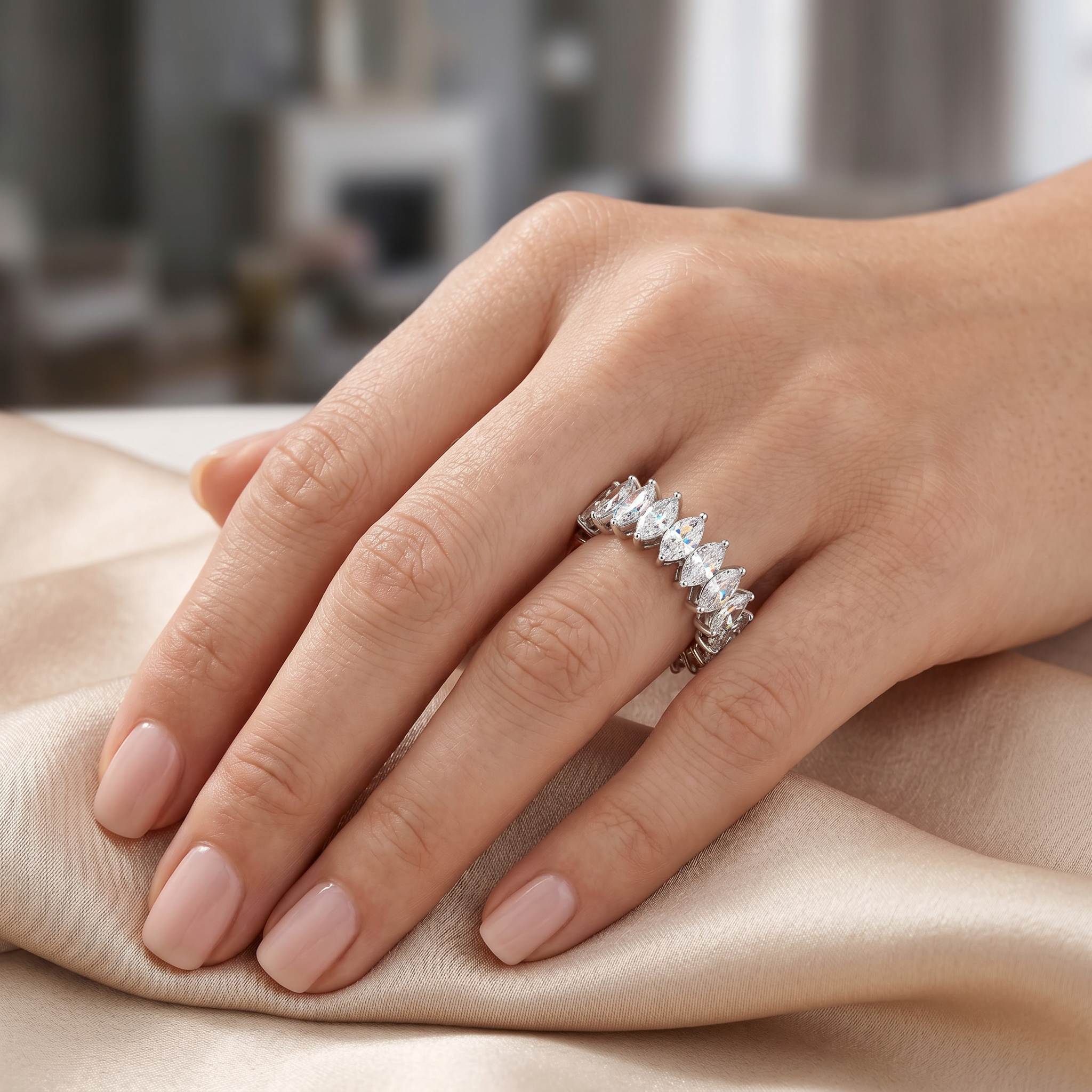 Marquise Eternity Ring 