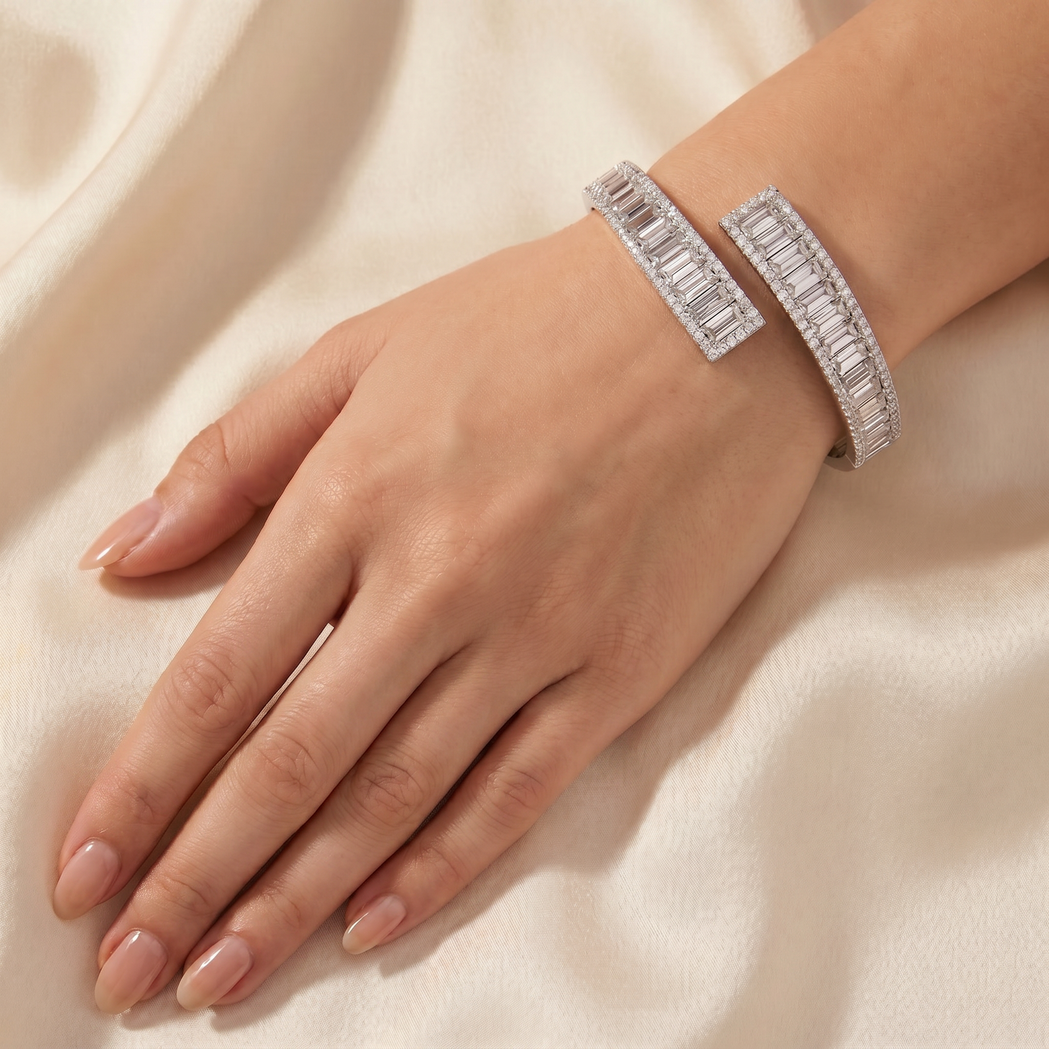 Baguette Cut Bangle