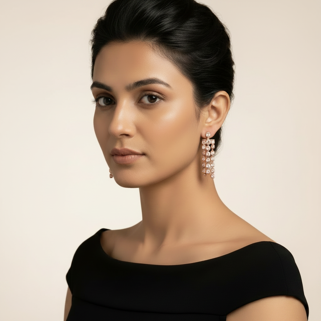 Pompom Drop Earrings