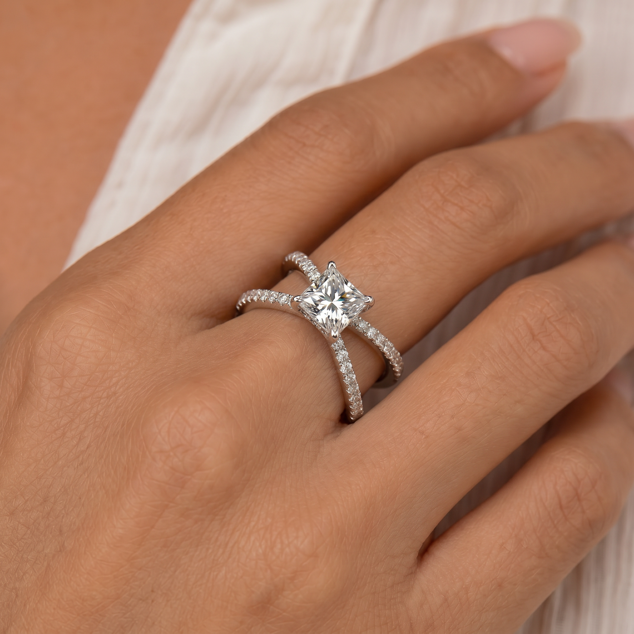 Princess Cut Statement Ring 5