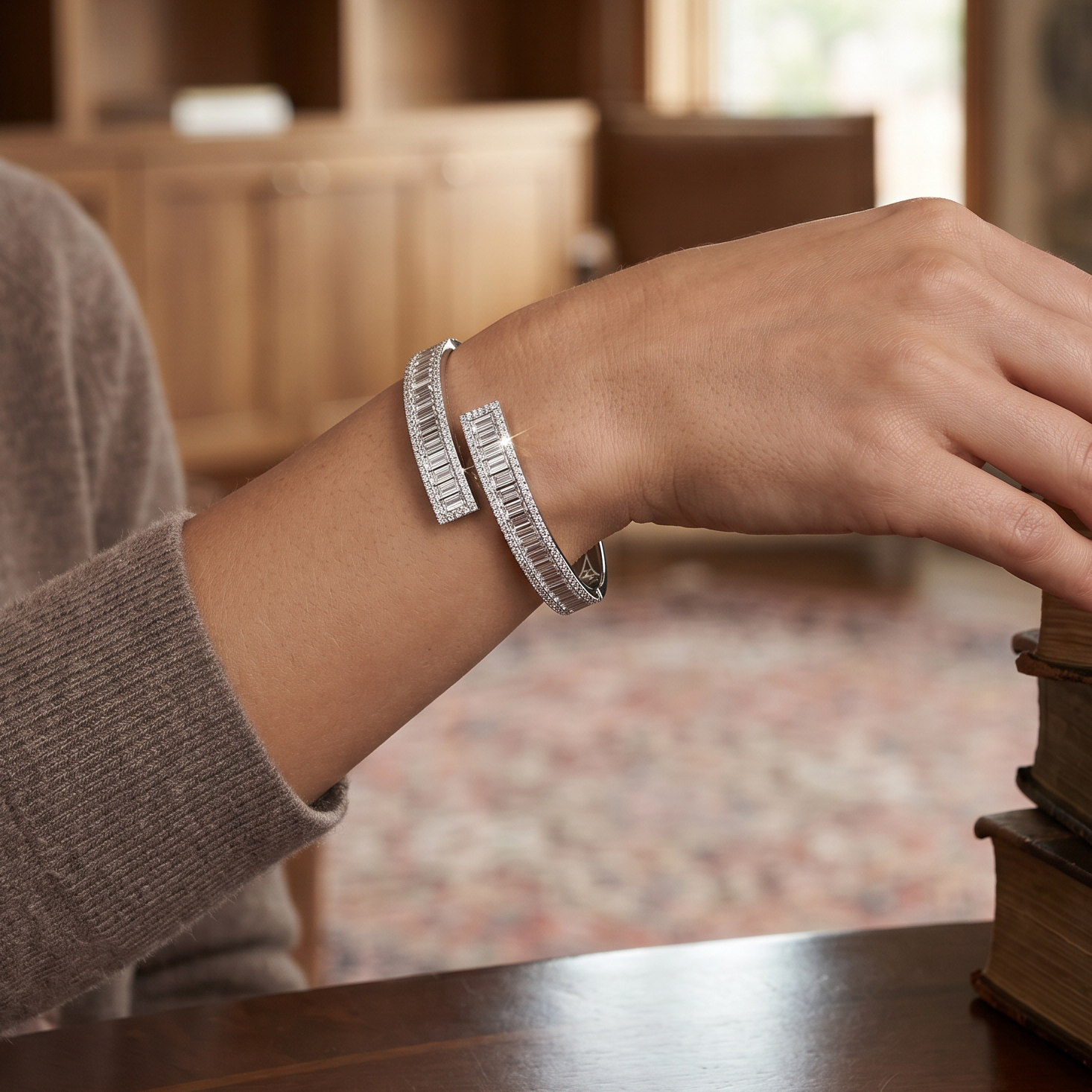 Baguette Cut Bangle 3