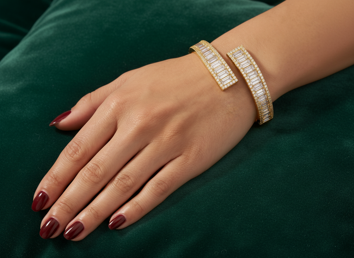 Baguette Cut Bangle