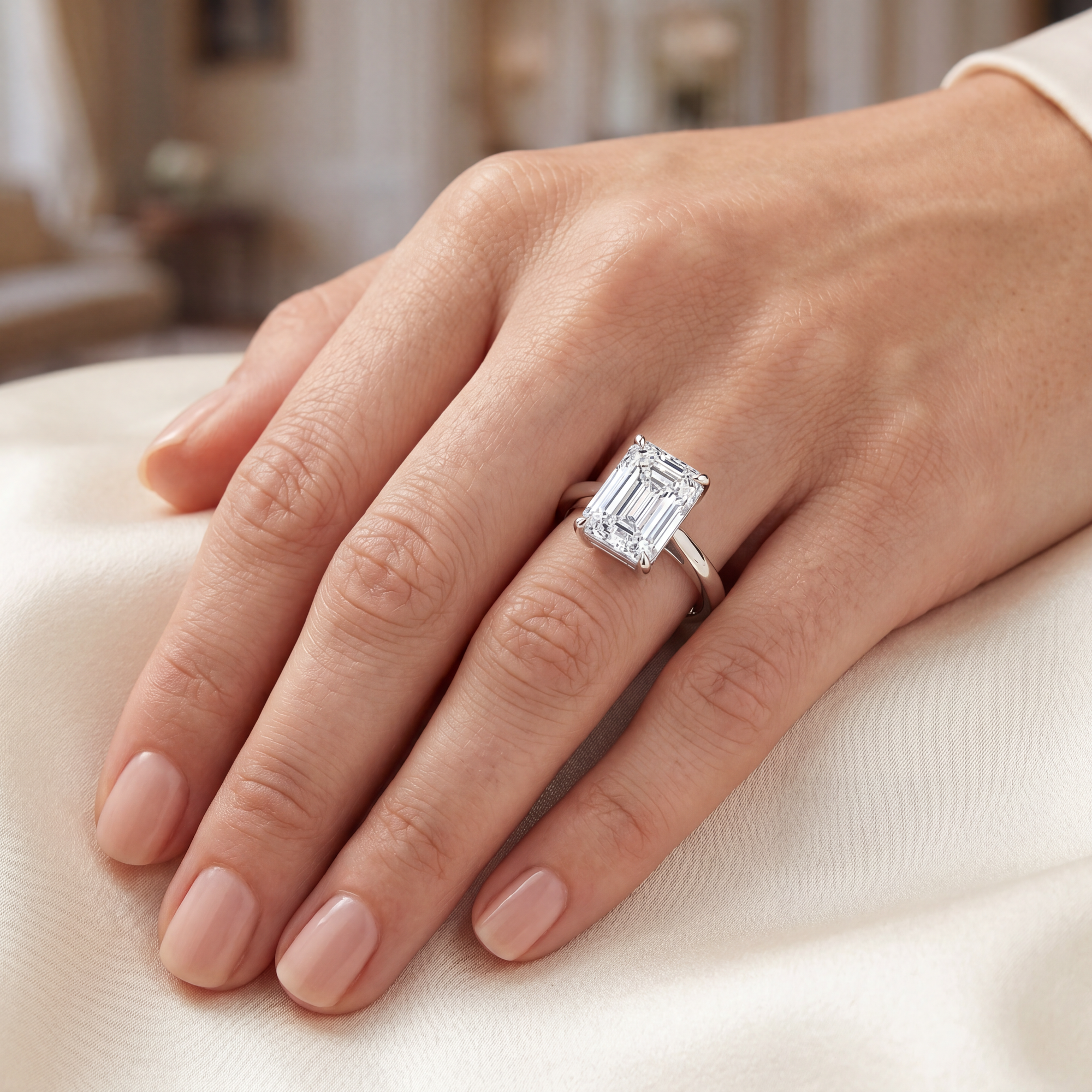 Emerald Cut Statement Ring 2