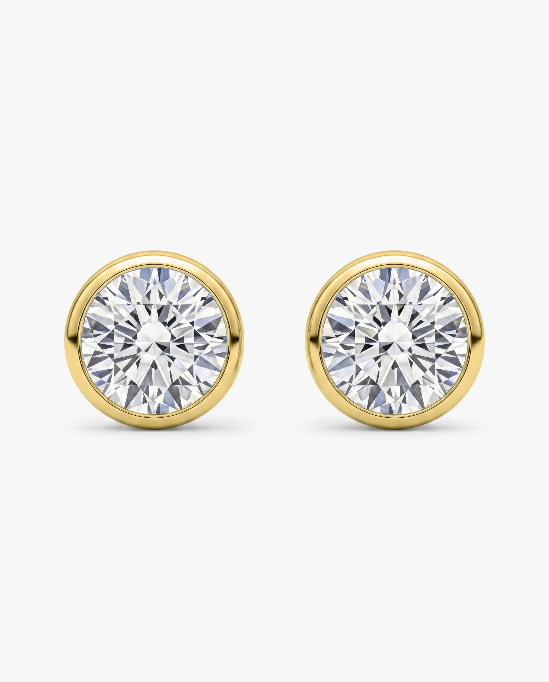 The Sadie Sparkle | Round Bezel Studs 143